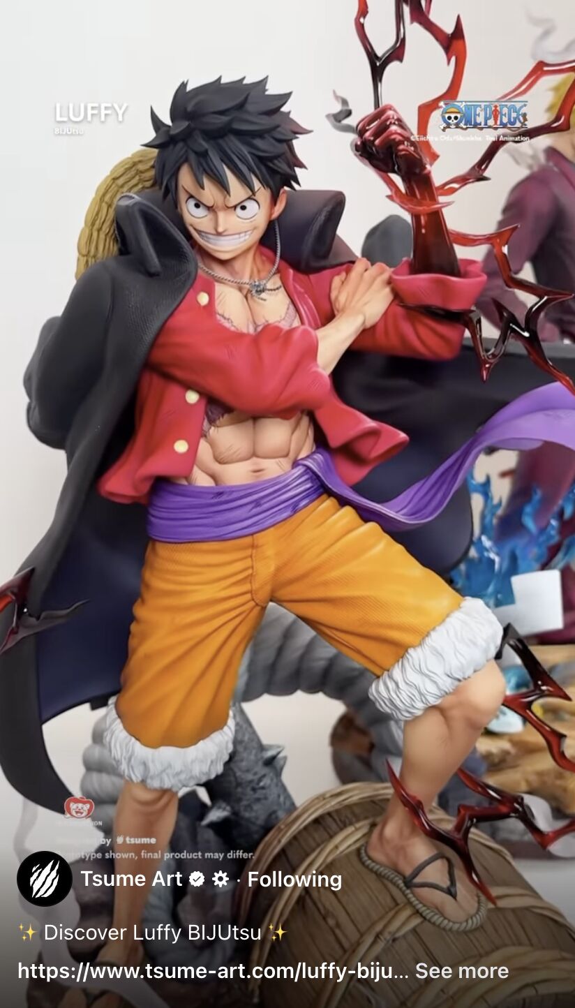 One Piece - Monkey D. Luffy - Bijutsu - The Monster Trio Collection - 1/4 (Tsume) photo 4