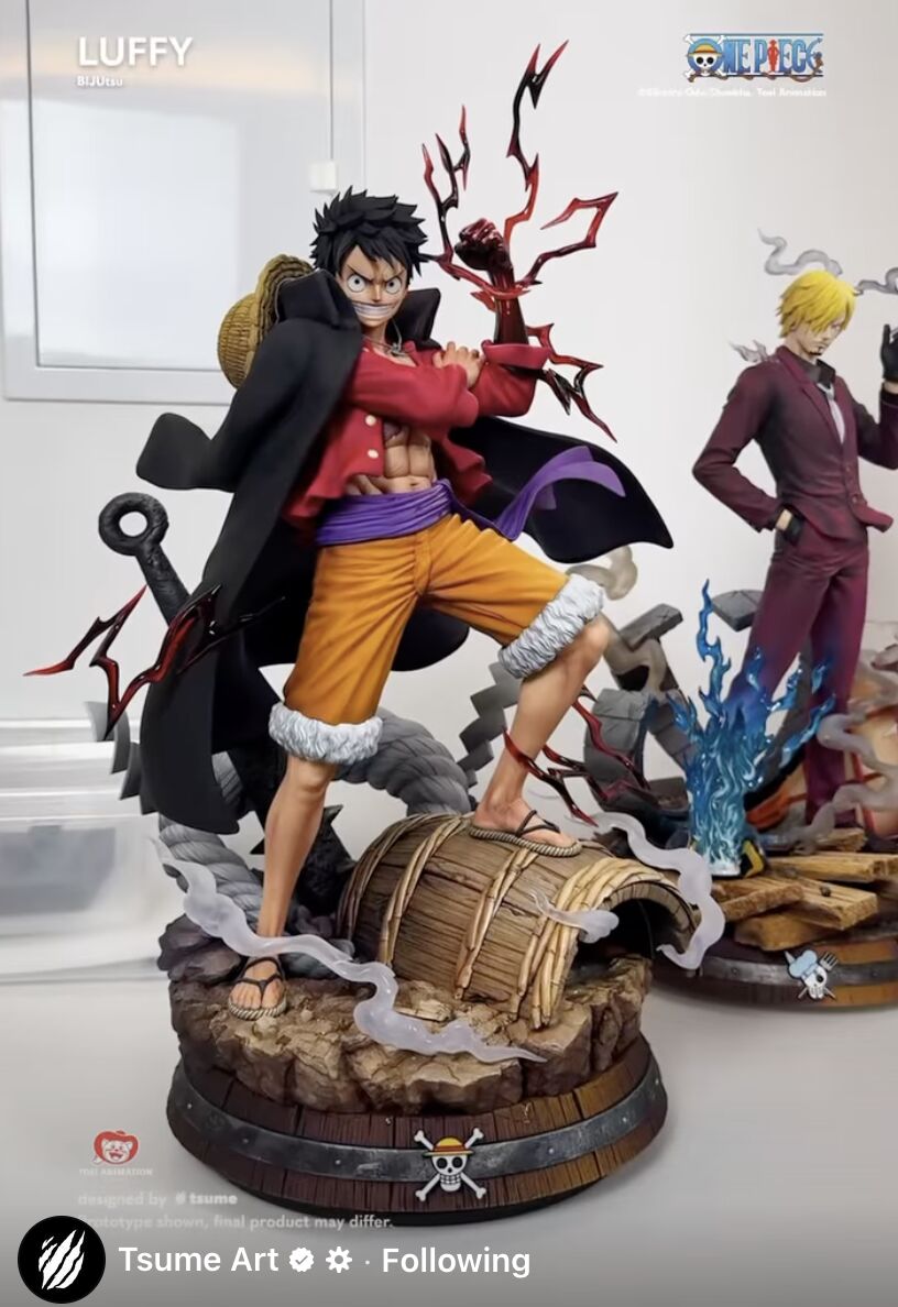 One Piece - Monkey D. Luffy - Bijutsu - The Monster Trio Collection - 1/4 (Tsume) photo 6