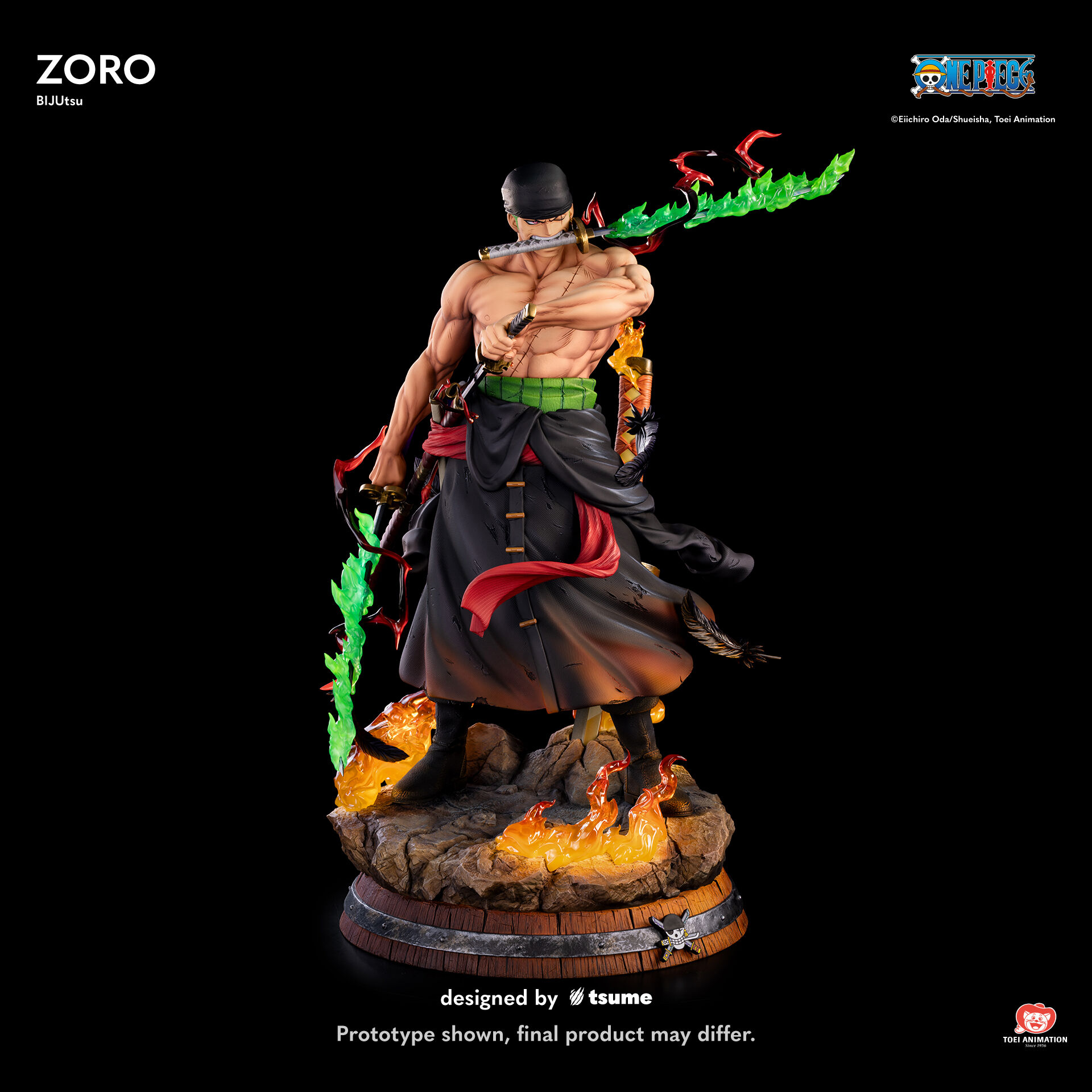 One Piece - Roronoa Zoro - Bijutsu - The Monster Trio Collection - 1/4 (Tsume) photo 6