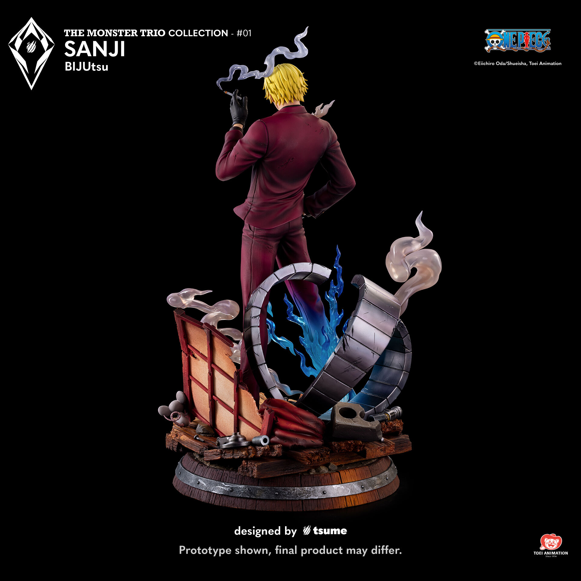 One Piece - Sanji - Bijutsu - The Monster Trio Collection (#01) - 1/4 (Tsume) photo 6