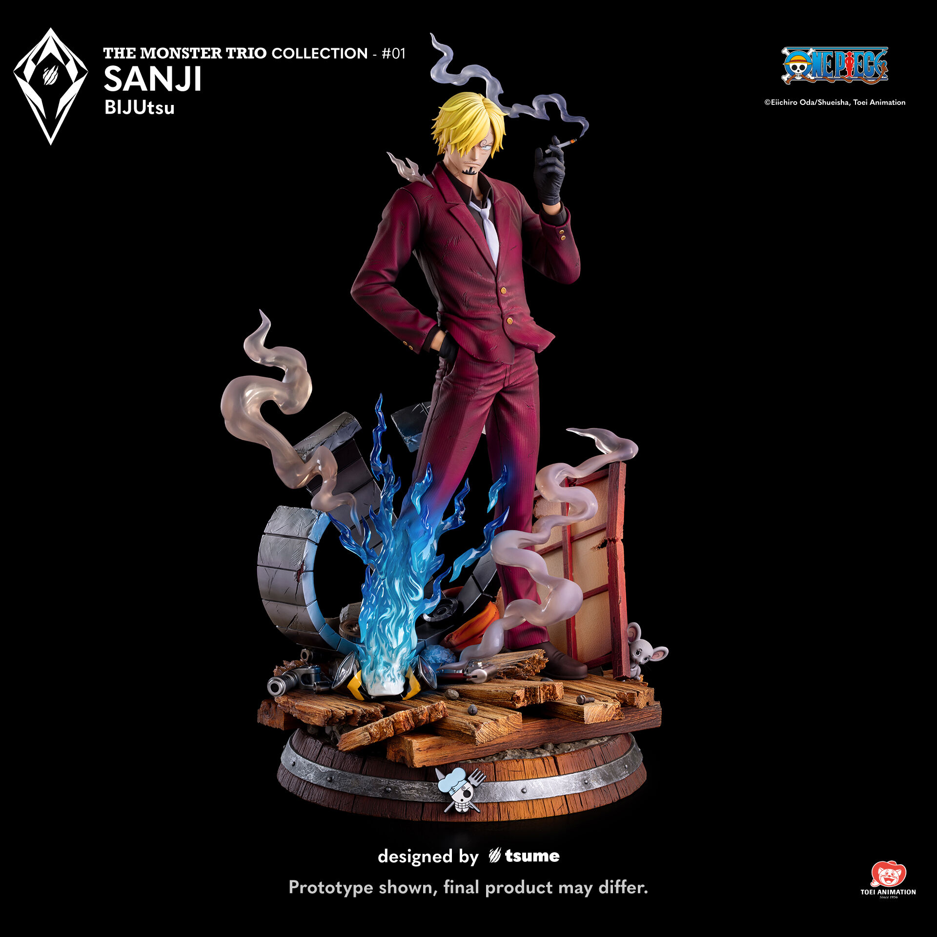 One Piece - Sanji - Bijutsu - The Monster Trio Collection (#01) - 1/4 (Tsume) photo 9