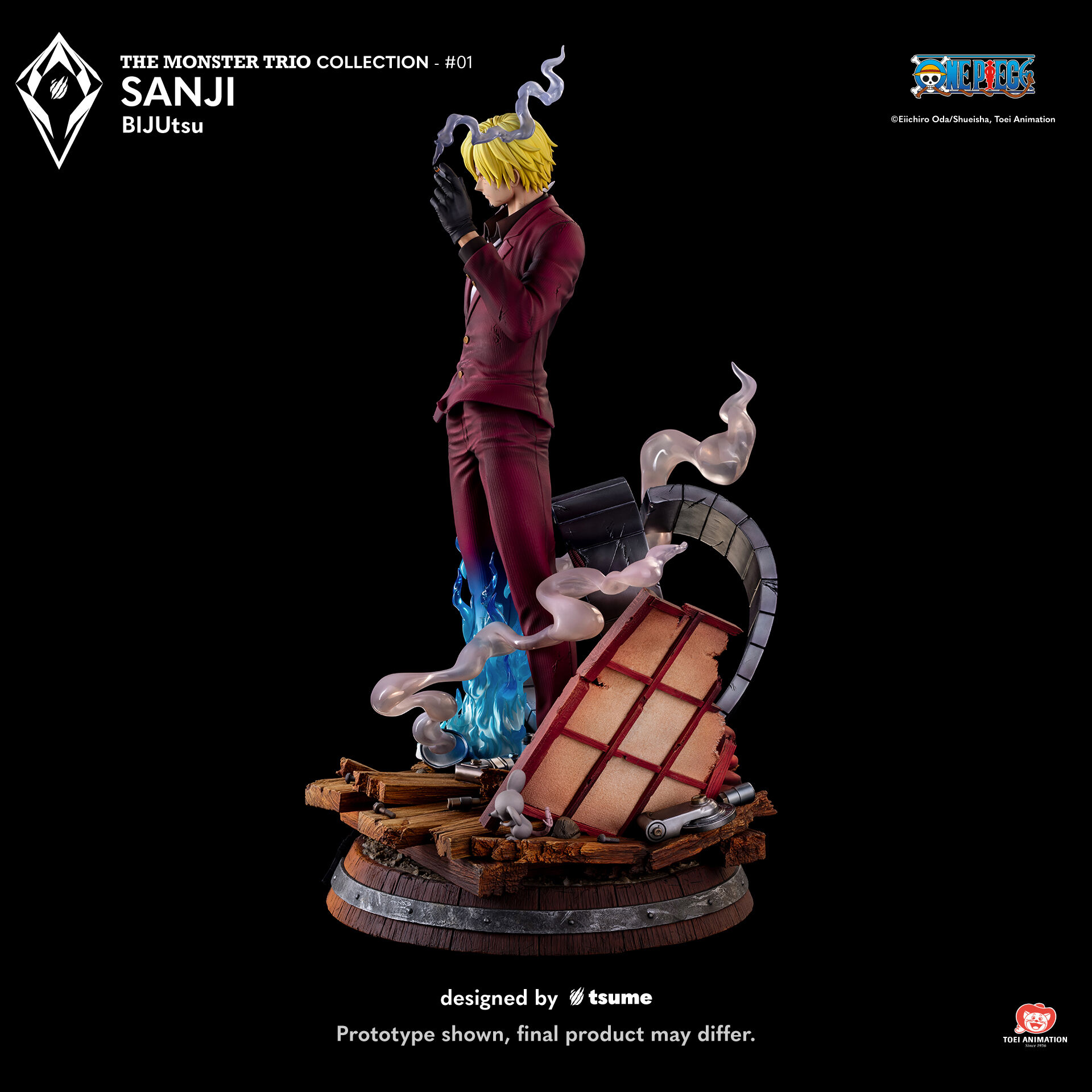 One Piece - Sanji - Bijutsu - The Monster Trio Collection (#01) - 1/4 (Tsume) photo 10