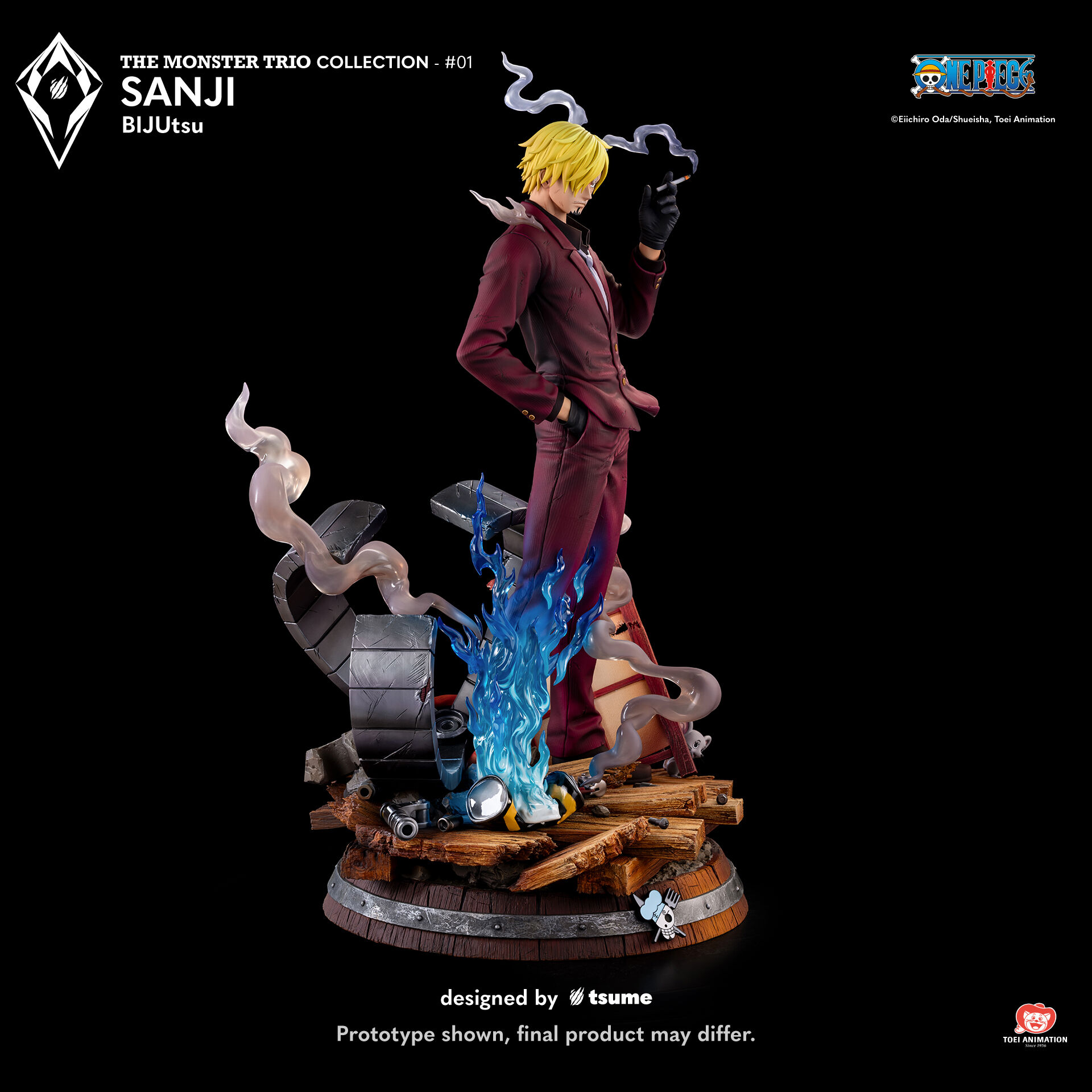 One Piece - Sanji - Bijutsu - The Monster Trio Collection (#01) - 1/4 (Tsume) photo 12