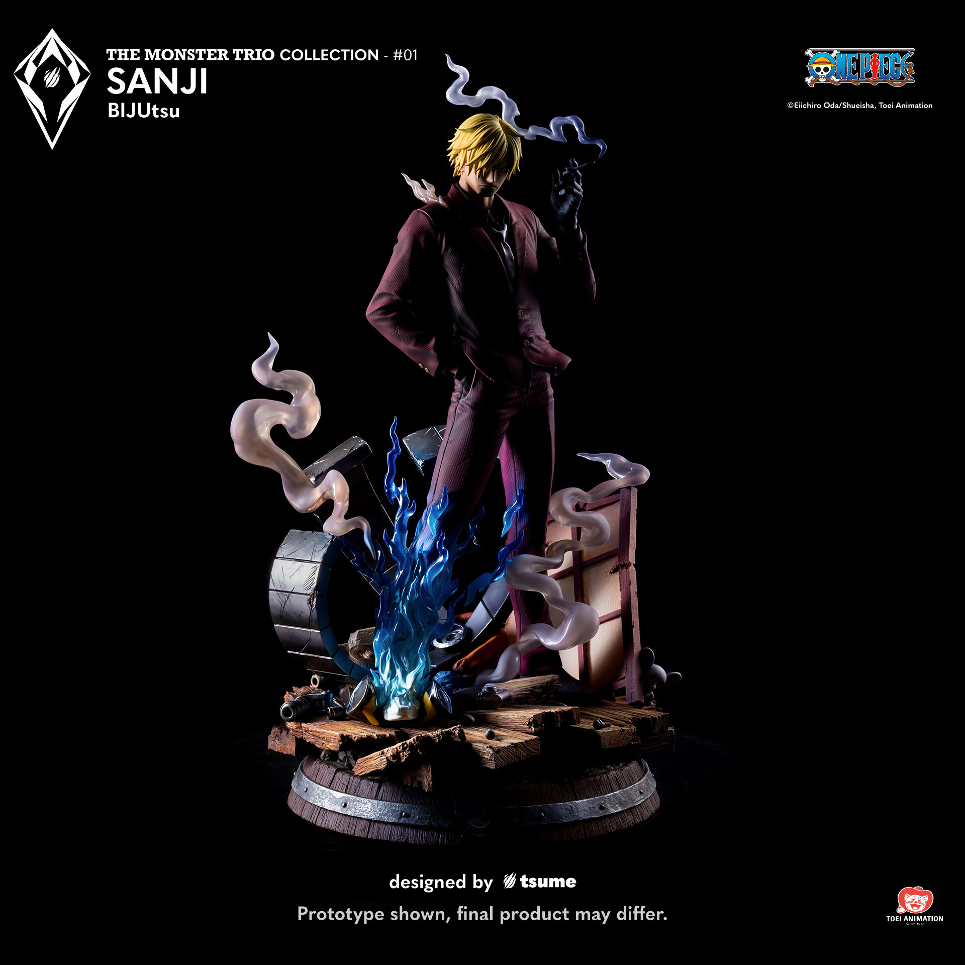 One Piece - Sanji - Bijutsu - The Monster Trio Collection (#01) - 1/4 (Tsume) photo 13
