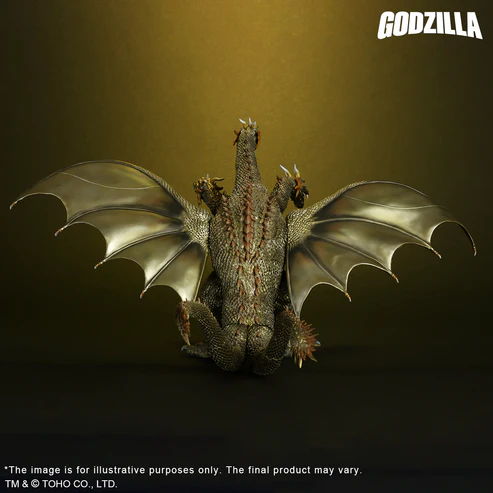 Gojira, Mothra, King Ghidorah Daikaijuu Soukougeki - King Ghidorah - Favorite Sculptors Line - Toho Daikaiju Series - King Ghidorah (2001) - Battle Color ver. (Plex, X-Plus) photo 5