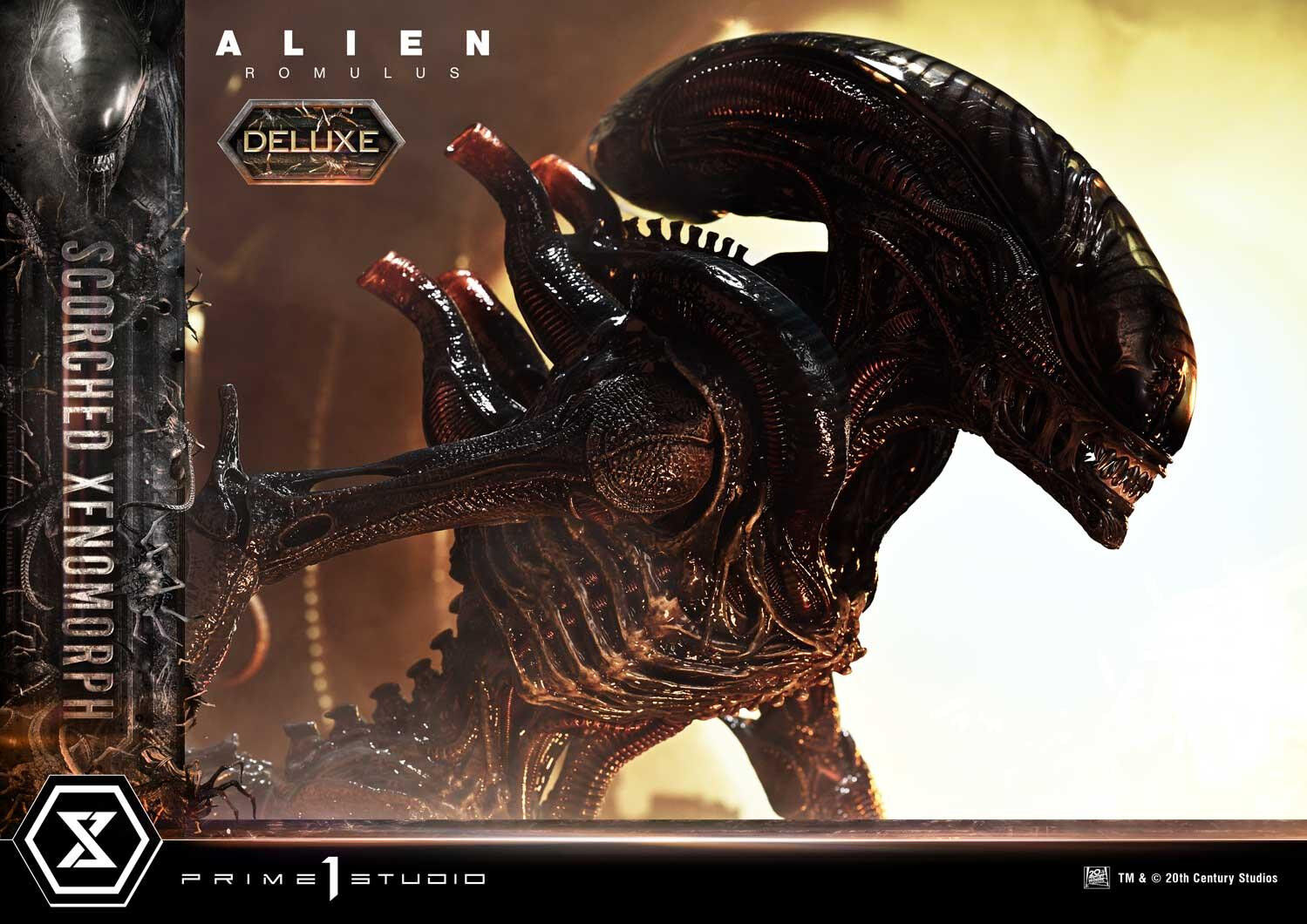Alien: Romulus - Facehugger - Scorched Alien - Museum Masterline XL (MMXLAL-02DX) - 1/3 - DX Version (Prime 1 Studio)