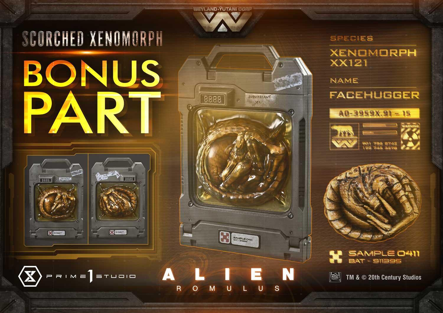 Alien: Romulus - Facehugger - Scorched Alien - Museum Masterline XL (MMXLAL-02DXS) - 1/3 - DX Bonus Version (Prime 1 Studio) photo 30