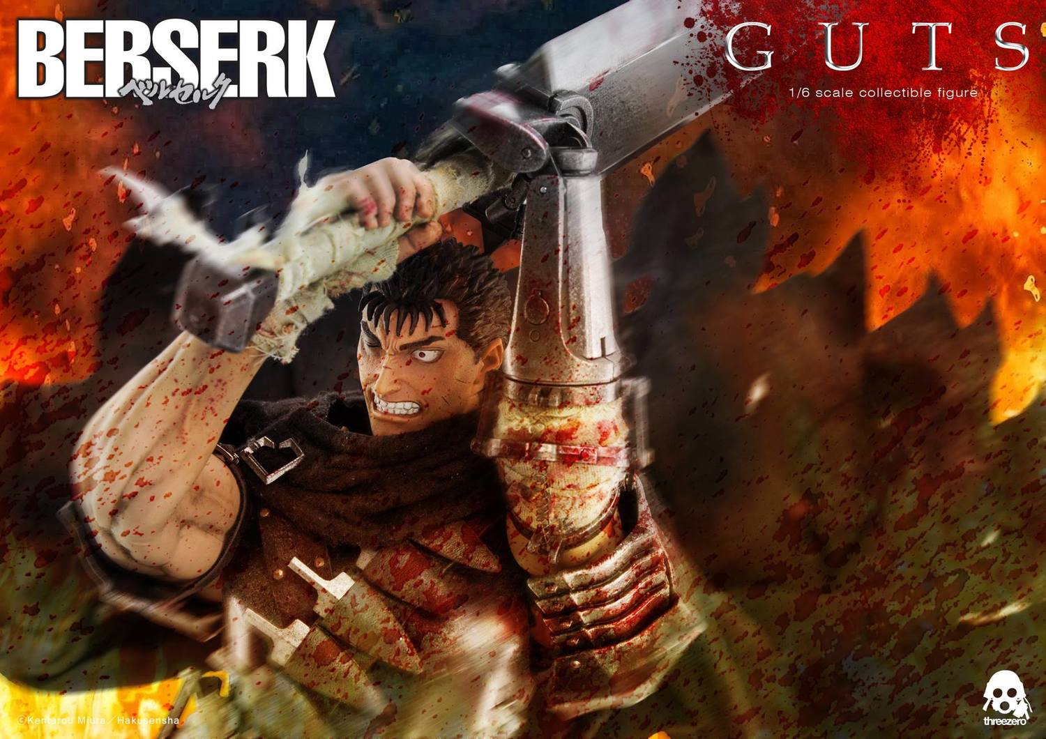 Berserk - Guts - SiXTH - 1/6 - Black Swordsman (ThreeZero)