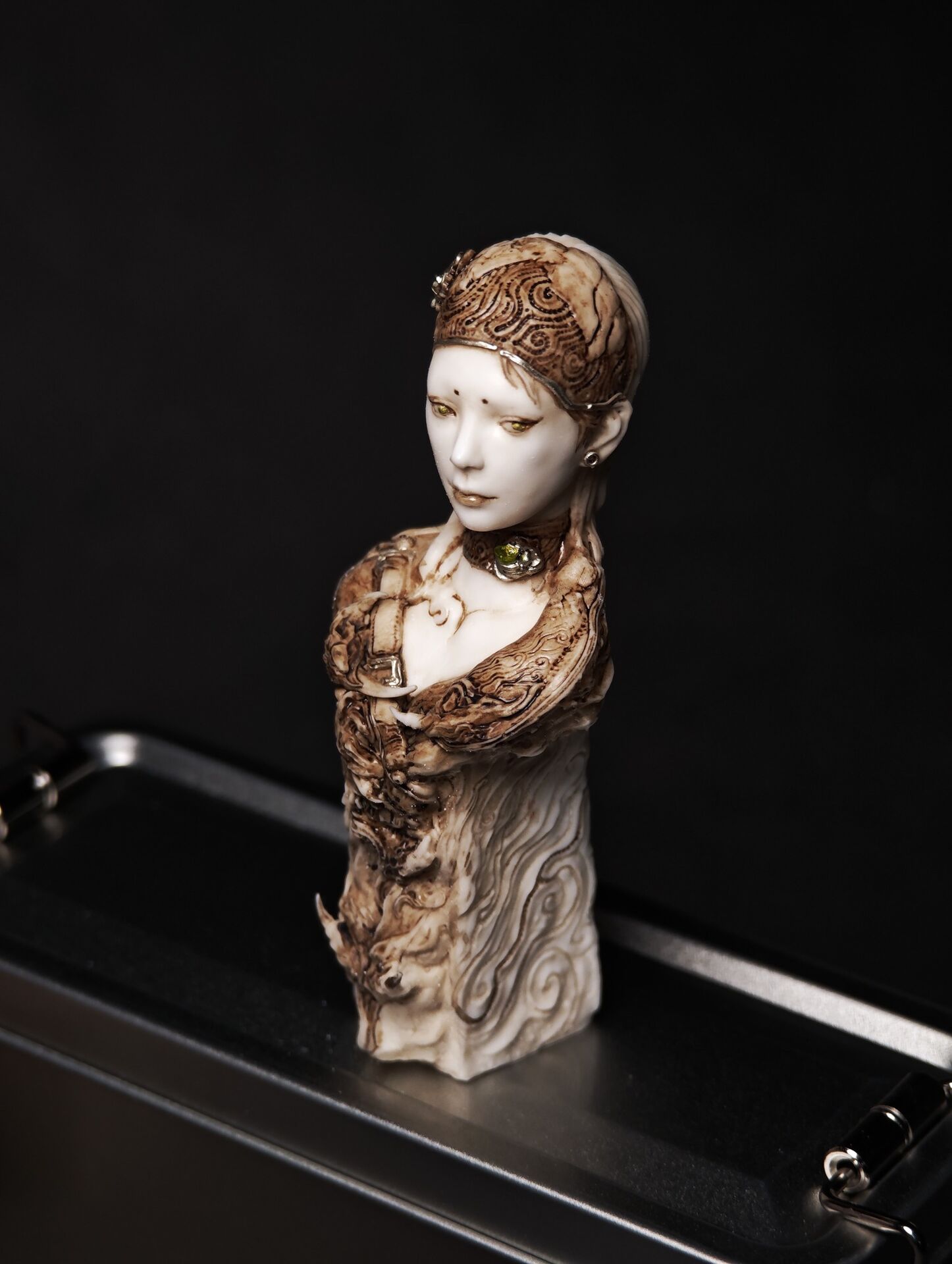 Original - Unknown. Girl with headscarf —— Antique version (Lep Studio) photo 7