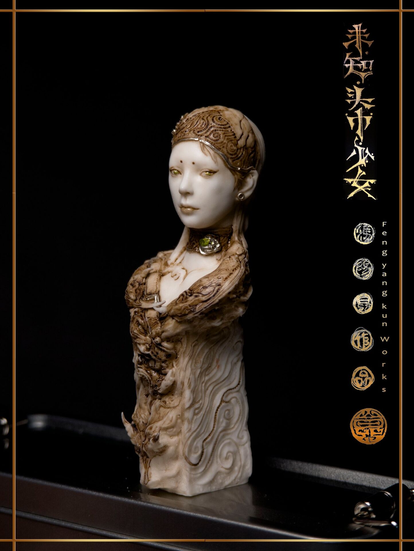 Original - Unknown. Girl with headscarf —— Antique version (Lep Studio) photo 8