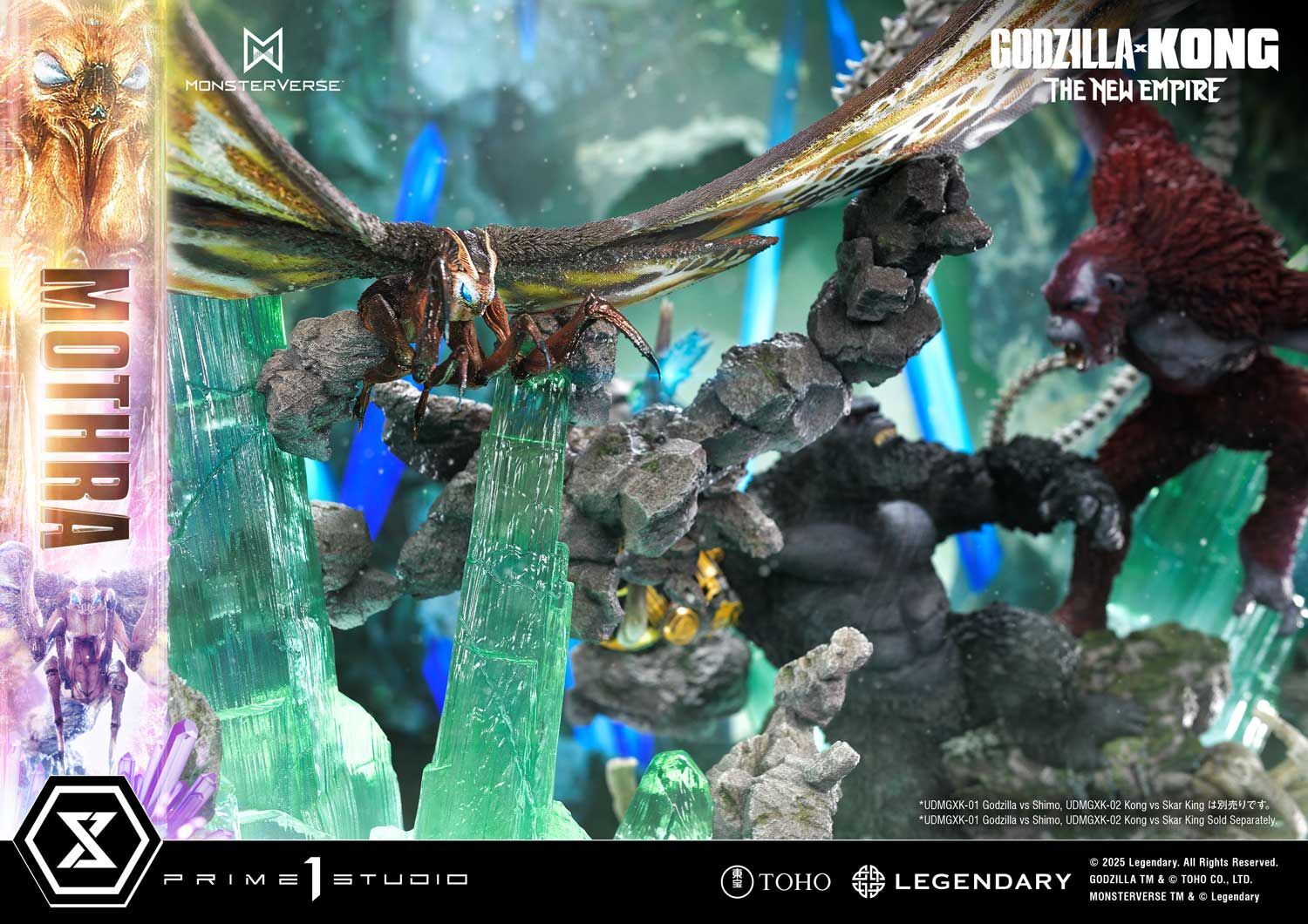 Godzilla x Kong: The New Empire - Mothra - Ultimate Diorama Masterline (UDMGXK-03S) - Bonus Version (Prime 1 Studio) photo 20