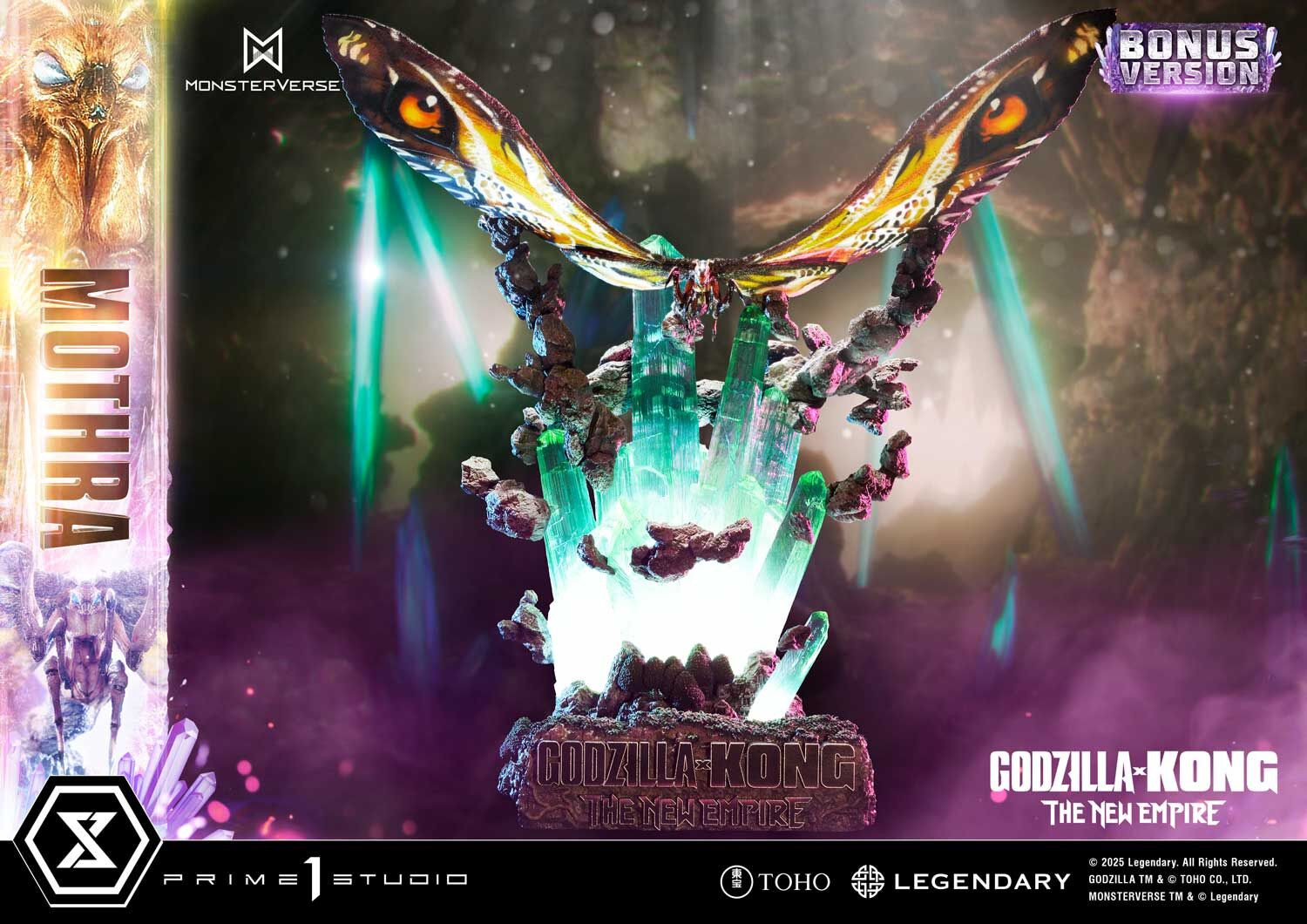 Godzilla x Kong: The New Empire - Mothra - Ultimate Diorama Masterline (UDMGXK-03S) - Bonus Version (Prime 1 Studio) photo 23