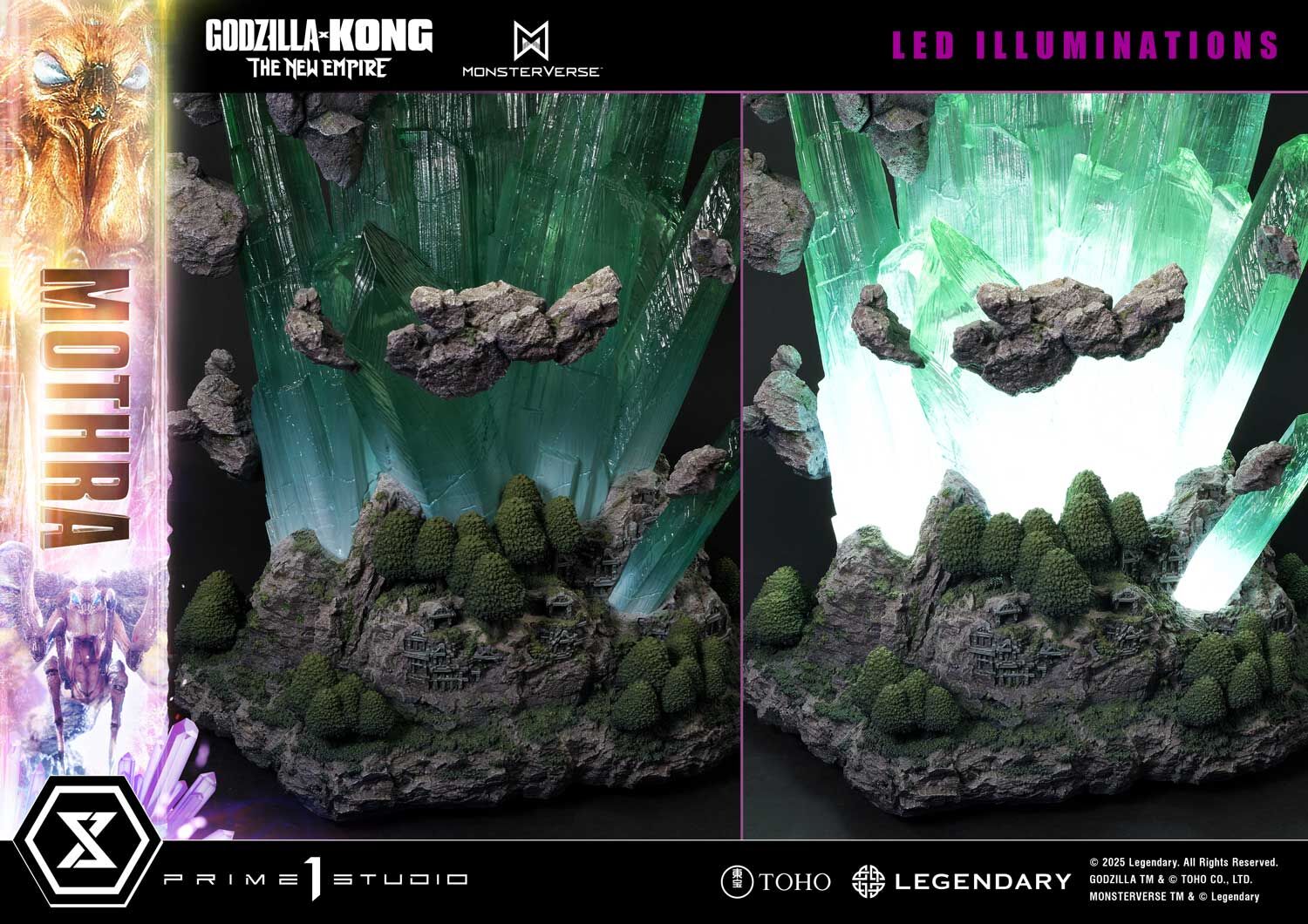 Godzilla x Kong: The New Empire - Mothra - Ultimate Diorama Masterline (UDMGXK-03S) - Bonus Version (Prime 1 Studio) photo 30