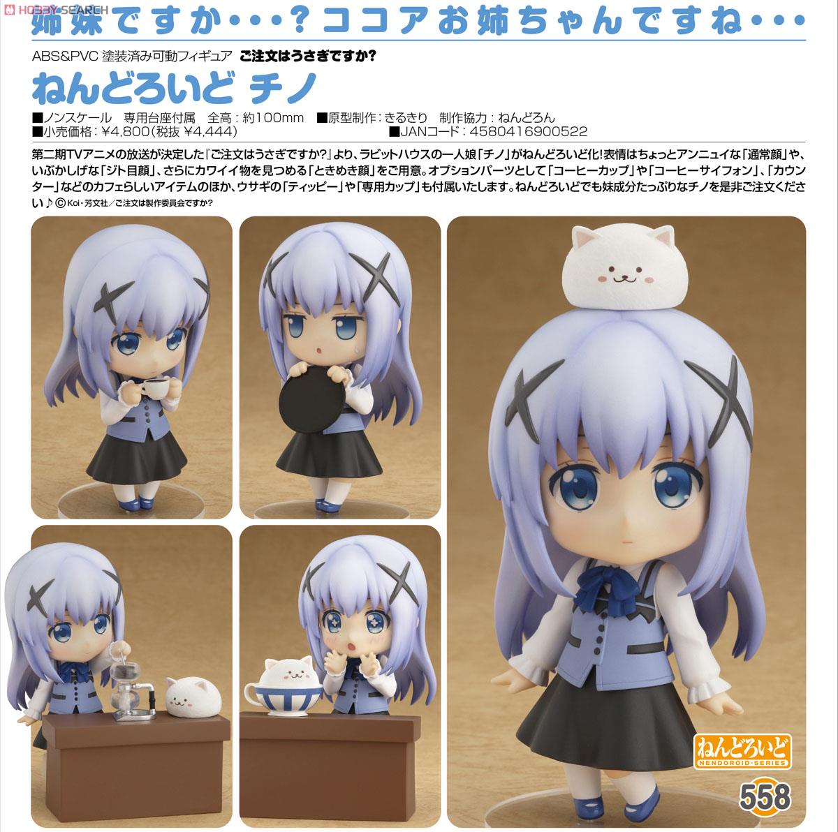 Gochuumon wa Usagi Desu ka? - Kafuu Chino - Tippy - Nendoroid (#558) (Good Smile Company) photo 6