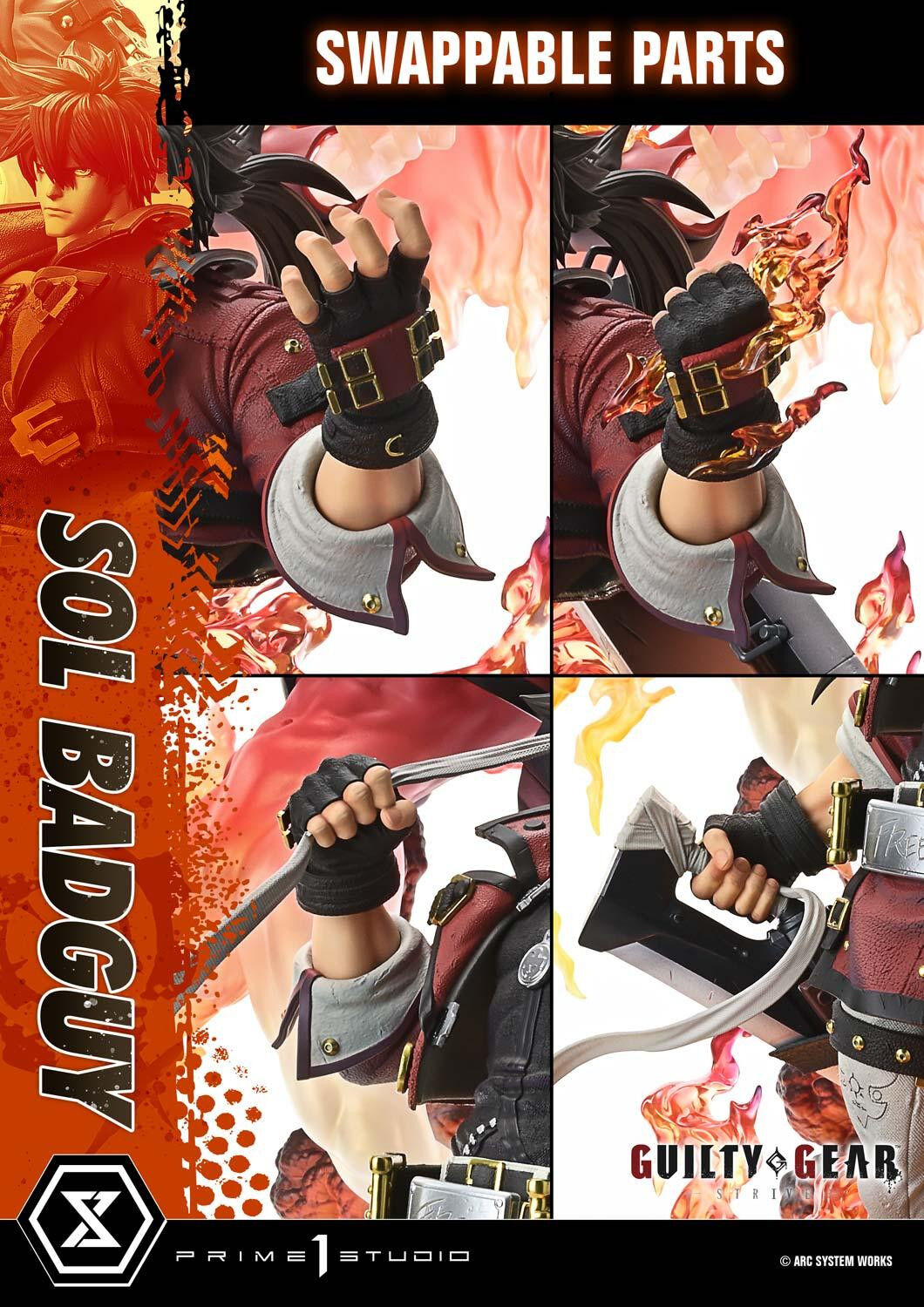Guilty Gear -Strive- - Sol Badguy - Prisma Wing - 1/4 (Prime 1 Studio) photo 32