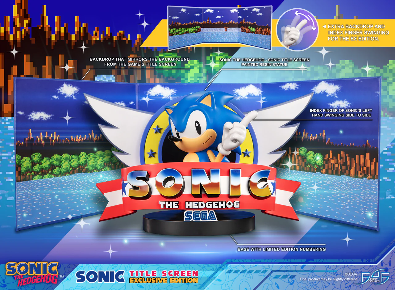 Sonic the Hedgehog - Title Screen - Exclusive Edition (First 4 Figures) photo 18