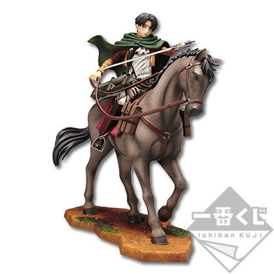 Shingeki no Kyojin - Levi - Ichiban Kuji - Ichiban Kuji Shingeki no Kyojin ~Hekigai Chousa Megata Hobaku Sakusen~ - Equestrian Figure (Banpresto) photo 3