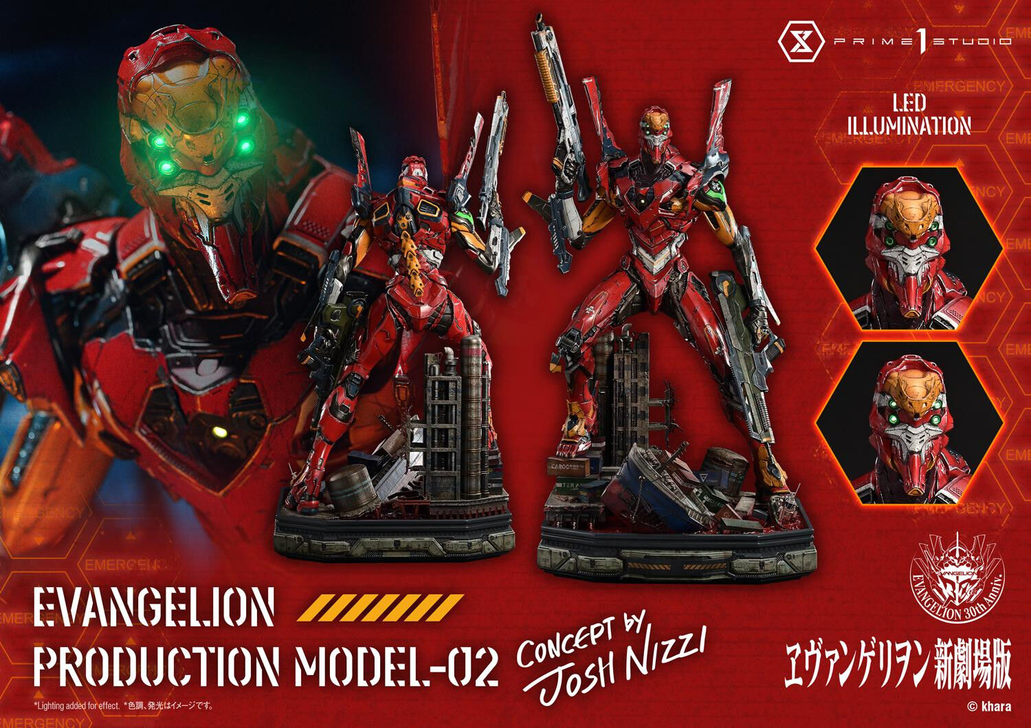 Evangelion Shin Gekijouban - EVA-02 - Ultimate Diorama Masterline  (UDMEVA-07DXS) - DX Bonus Version (Prime 1 Studio) photo 47