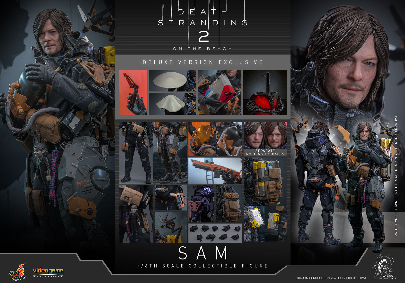 Death Stranding 2: On the Beach - Dollman - Sam Bridges - VideoGame Masterpiece - 1/6 - Deluxe Version (Hot Toys)