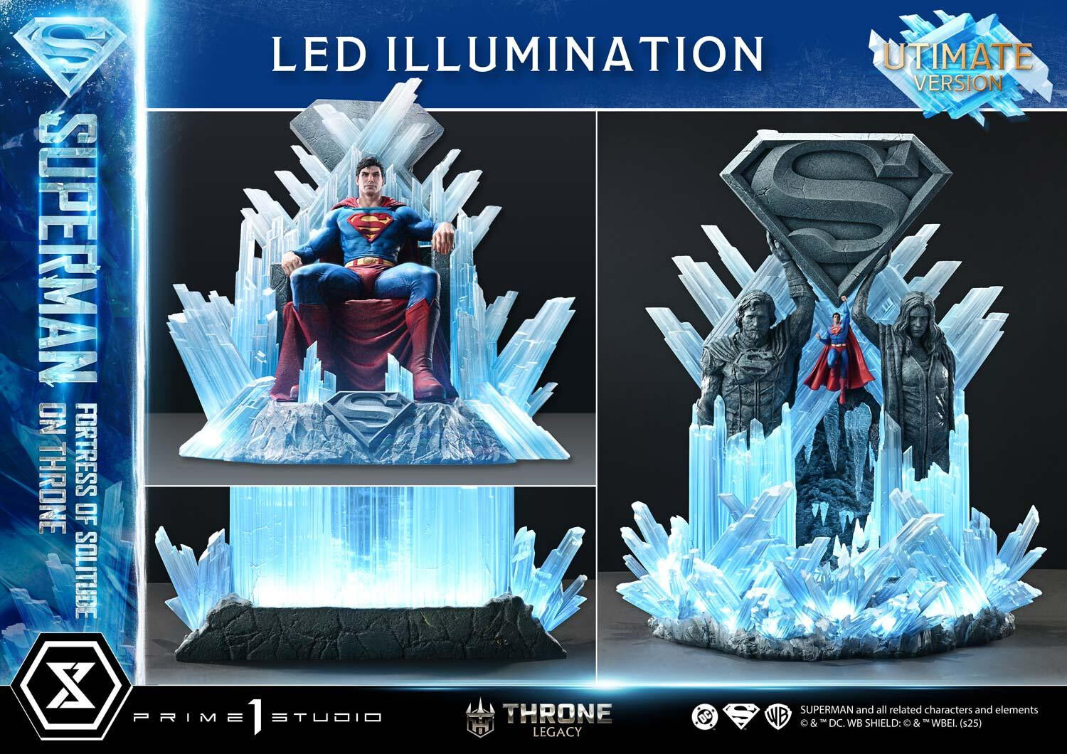 Superman - Throne Legacy (TLCDC-08UT) - 1/4 - Fortress of Solitude on Throne, Ultimate Version (Prime 1 Studio) photo 78