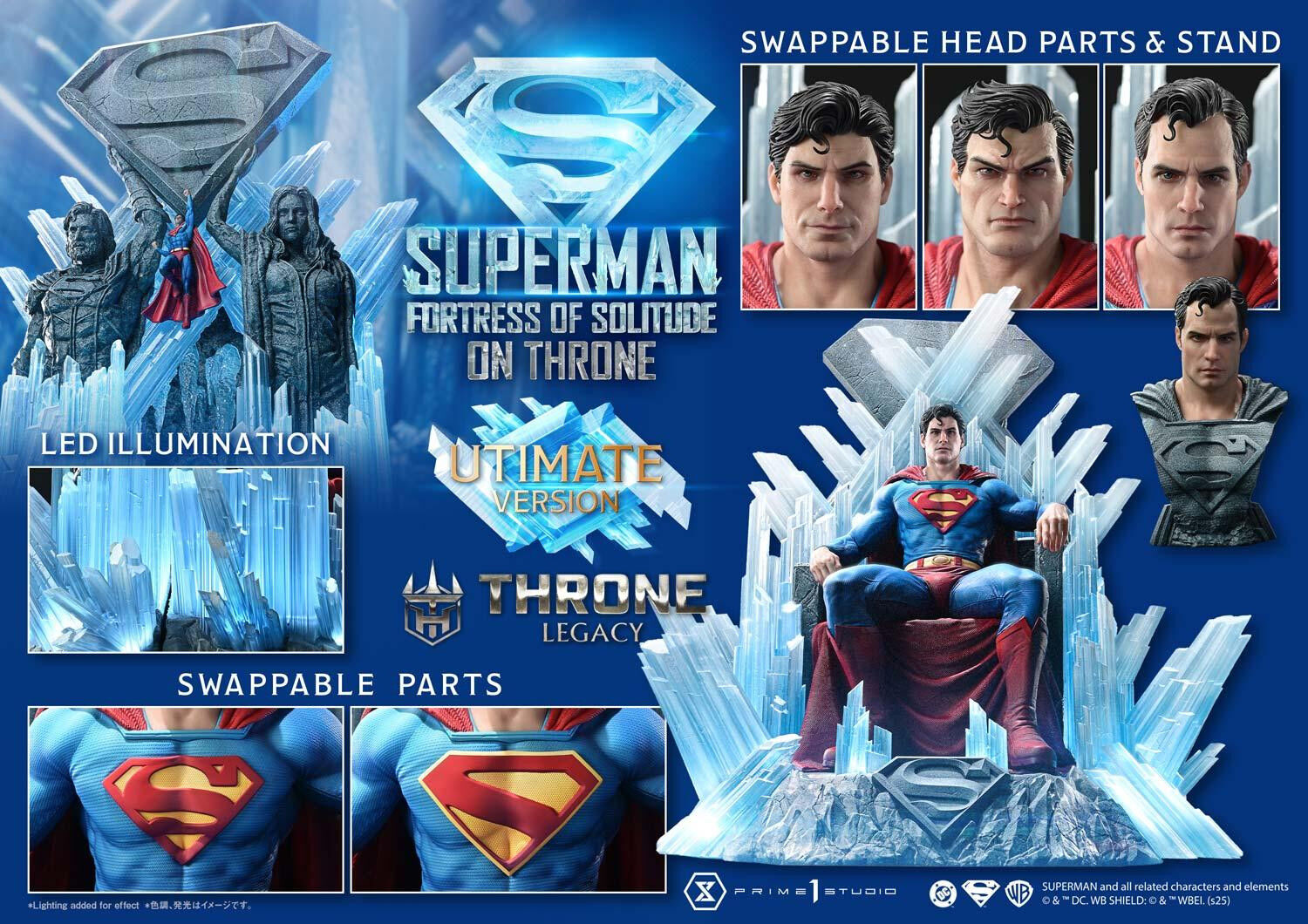 Superman - Throne Legacy (TLCDC-08UT) - 1/4 - Fortress of Solitude on Throne, Ultimate Version (Prime 1 Studio) photo 80