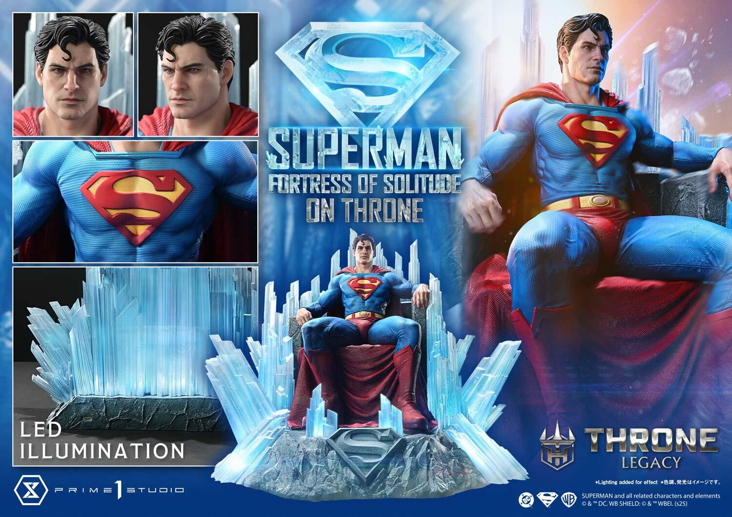 Superman - Throne Legacy (TLCDC-08UTS) - 1/4 - Fortress of Solitude on Throne, Ultimate Bonus Version (Prime 1 Studio) photo 53