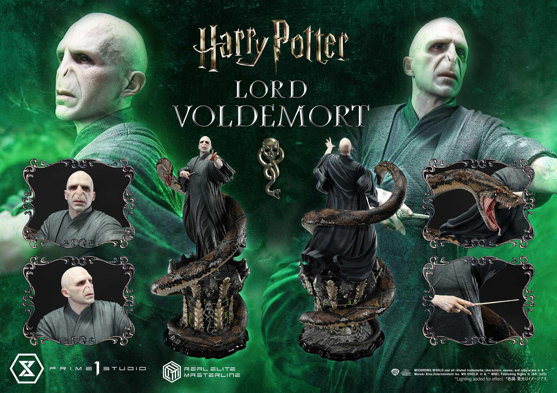 Harry Potter - Lord Voldemort - Nagini - Real Elite Masterline  (REMHP-01S) - 1/4 - Bonus Version (Prime 1 Studio) photo 36