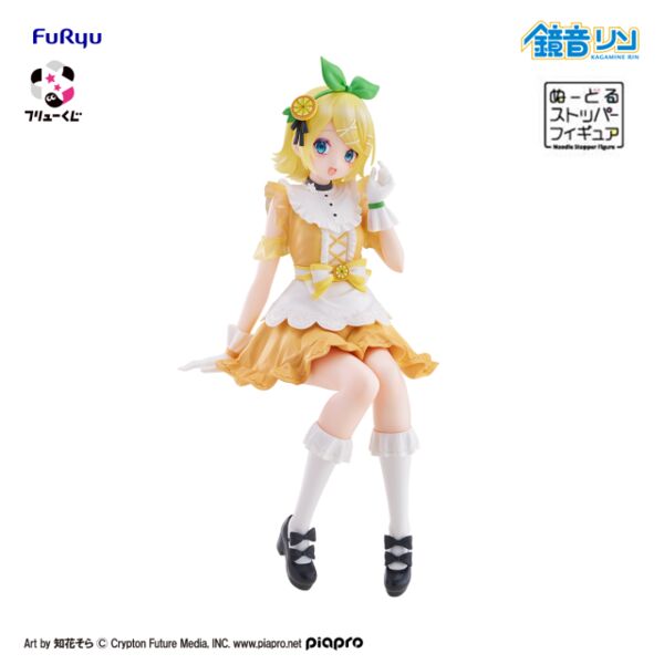 Piapro Characters - Kagamine Rin - Furyu Kuji - Furyu Kuji Hatsune Miku Citrus Miku - Noodle Stopper Figure (FuRyu)