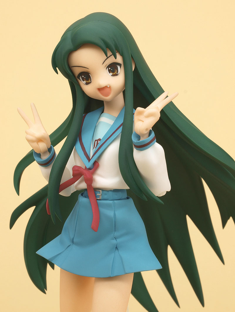 Suzumiya Haruhi no Yuuutsu - Kimidori Emiri - Tsuruya-san - Figma (#018) - School Uniform Ver. (Max Factory) photo 3