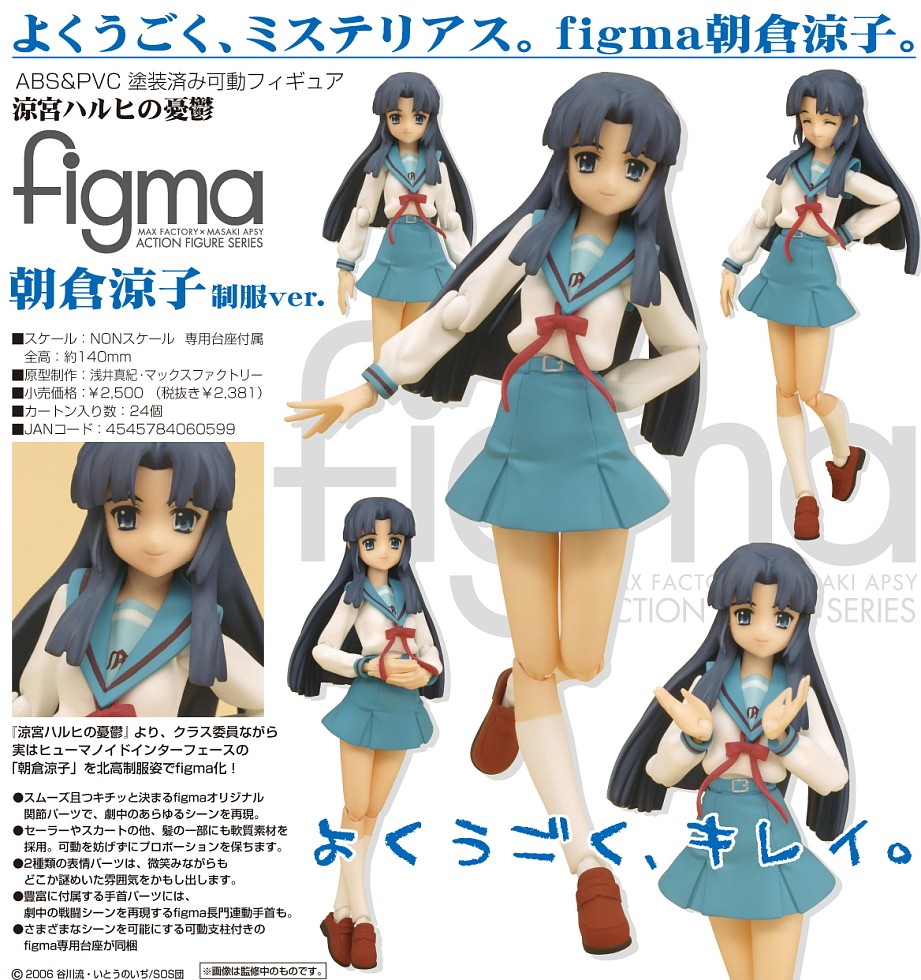 Suzumiya Haruhi no Yuuutsu - Asakura Ryouko - Figma (#023) - School Uniform Ver. (Max Factory) photo 4