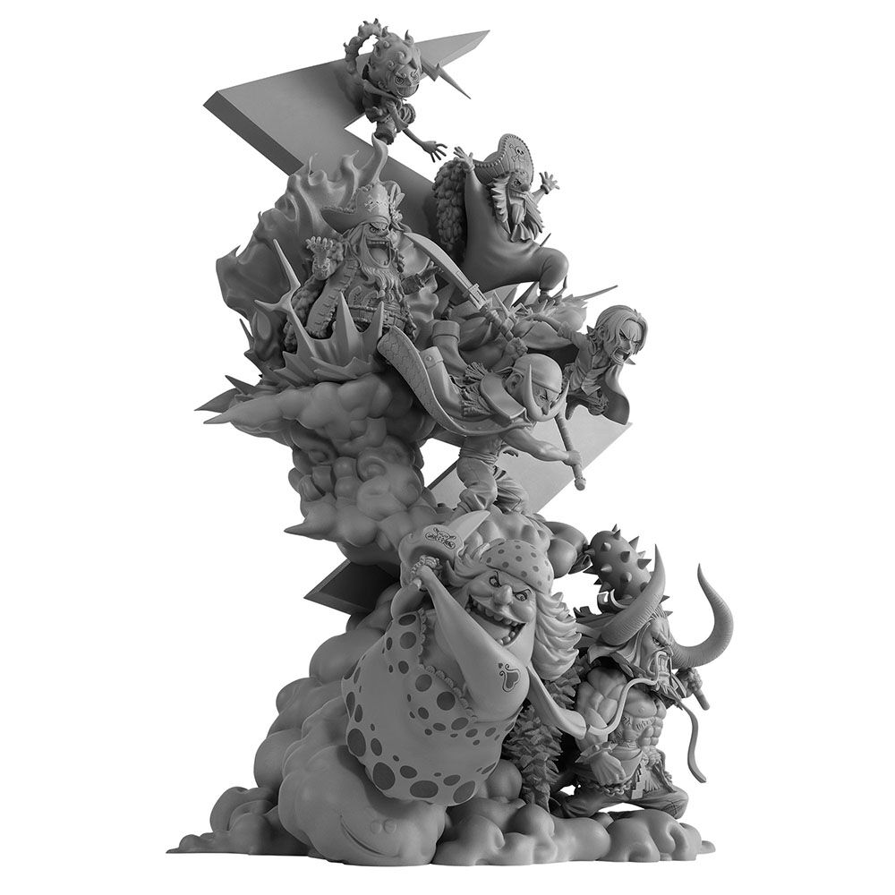 One Piece - Akagami no Shanks - Charlotte Linlin - Douke no Buggy - Edward Newgate - Kaidou - Marshall D. Teach - Monkey D. Luffy - World Collectable Figure - World Collectable Figure Premium - Shinkyuu Yonkou (Bandai Spirits) photo 10
