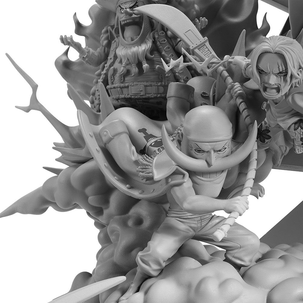 One Piece - Akagami no Shanks - Charlotte Linlin - Douke no Buggy - Edward Newgate - Kaidou - Marshall D. Teach - Monkey D. Luffy - World Collectable Figure - World Collectable Figure Premium - Shinkyuu Yonkou (Bandai Spirits) photo 12