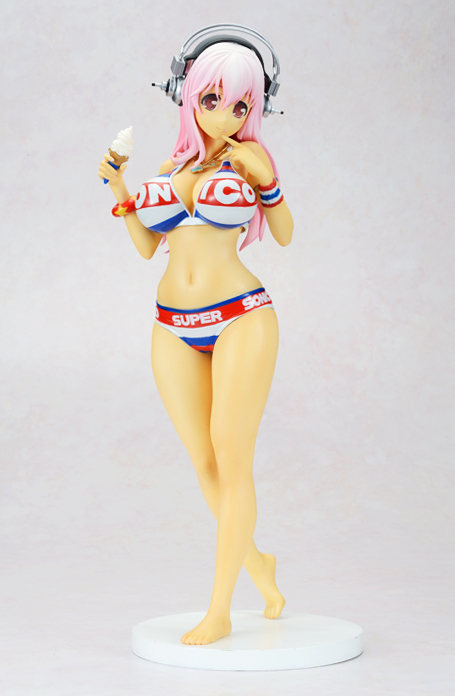 SoniComi (Super Sonico) - Sonico - Gigantic Series - Hiyake ver., Swimsuit ver. (X-Plus) photo 3