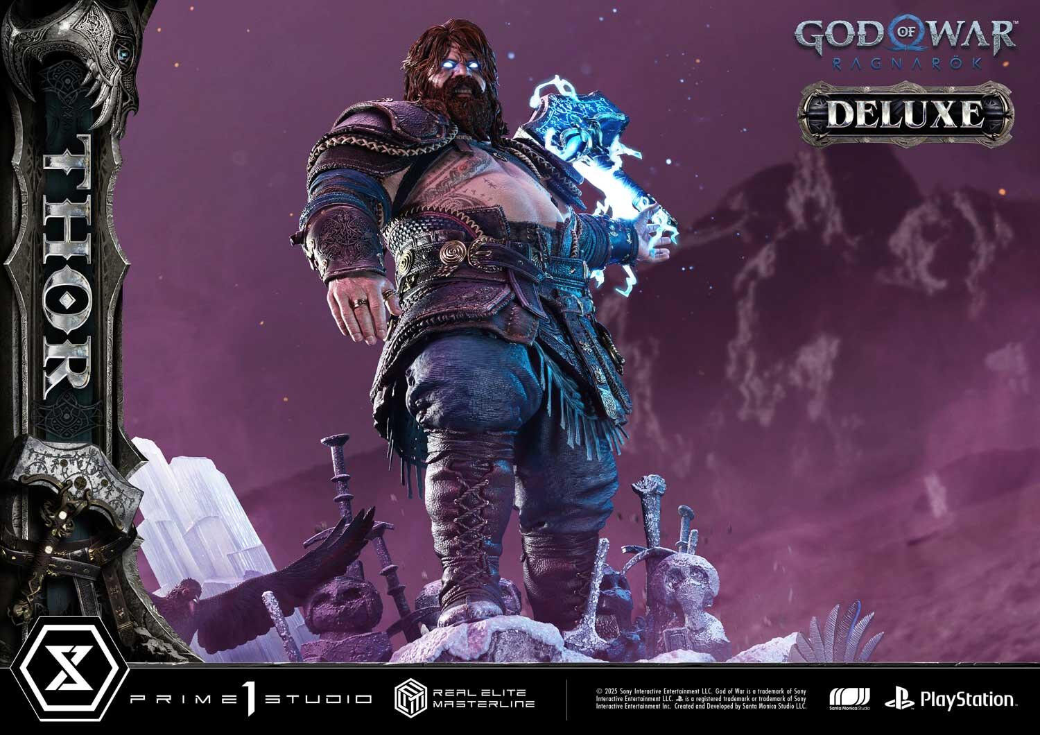 God of War Ragnarök - Thor - Real Elite Masterline  (REMGOW-02DX) - 1/3 - DX Version (Prime 1 Studio) photo 14