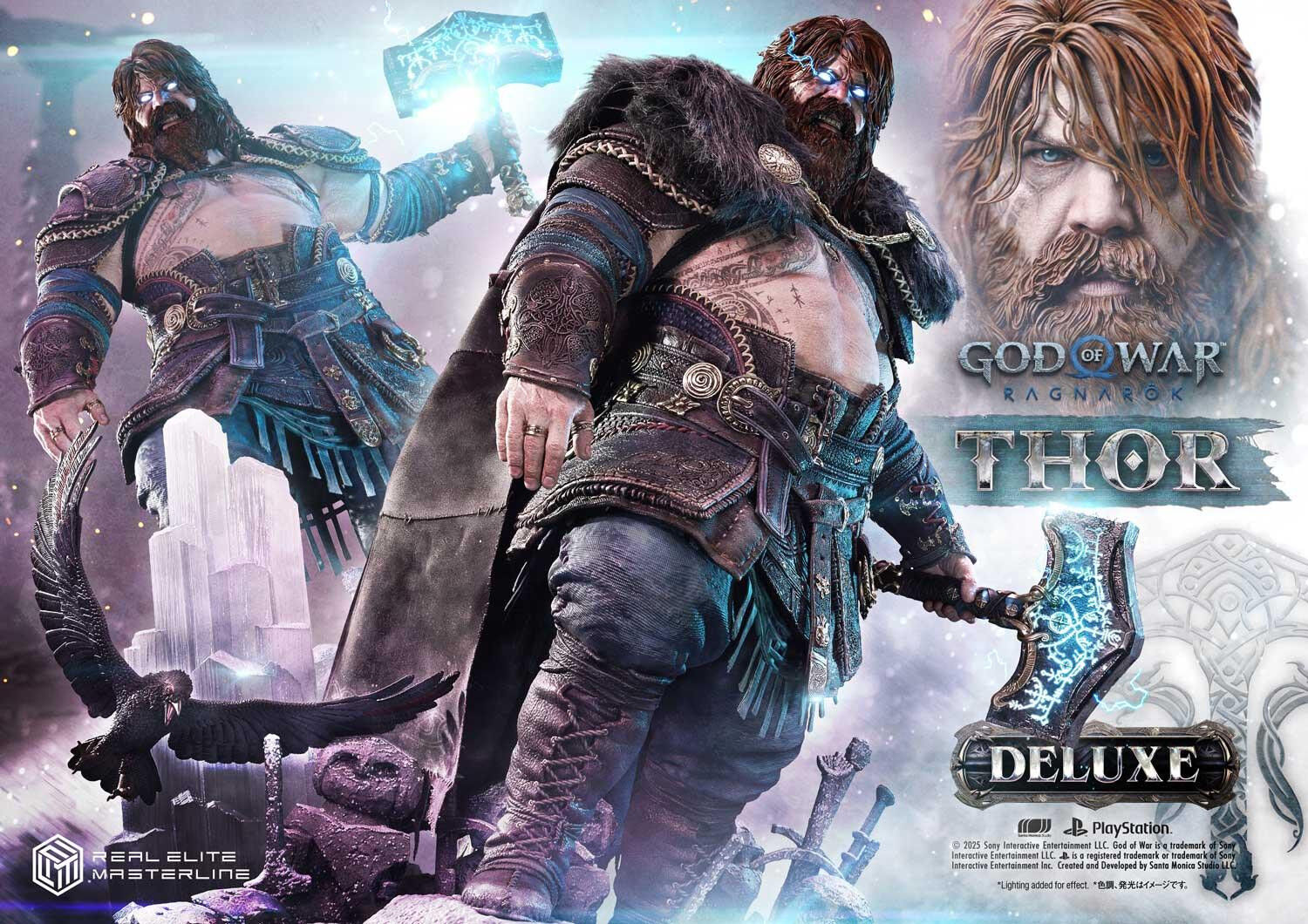 God of War Ragnarök - Thor - Real Elite Masterline  (REMGOW-02DX) - 1/3 - DX Version (Prime 1 Studio) photo 21