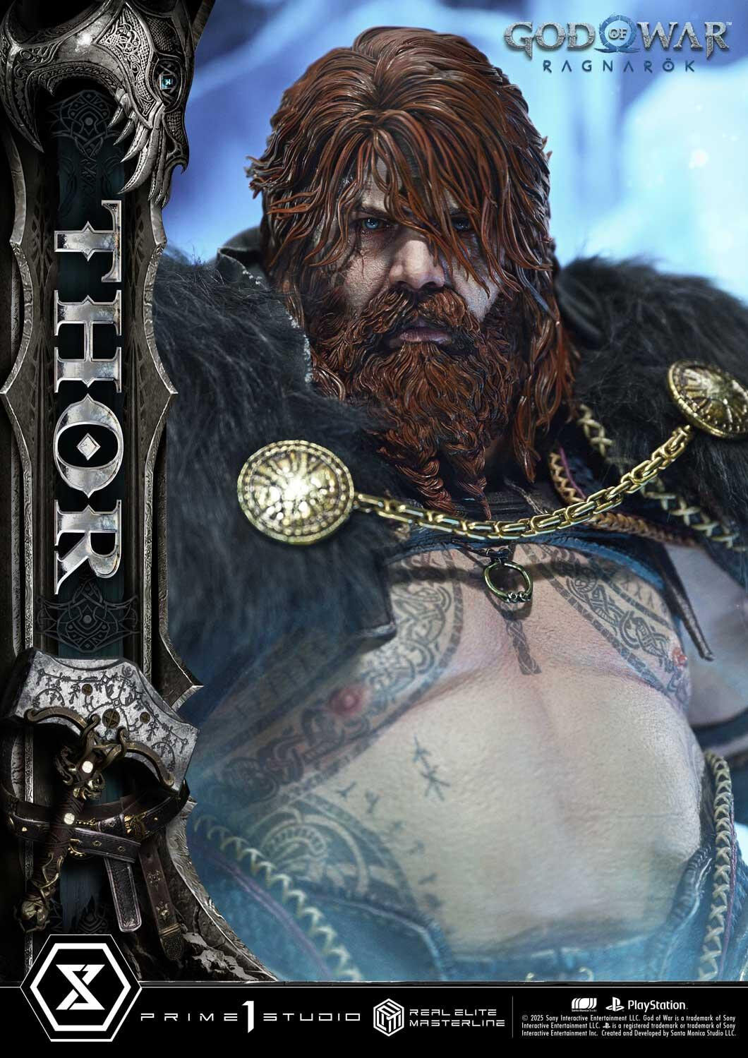 God of War Ragnarök - Thor - Real Elite Masterline  (REMGOW-02DX) - 1/3 - DX Version (Prime 1 Studio) photo 51