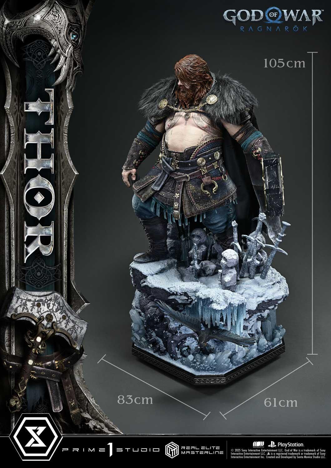 God of War Ragnarök - Thor - Real Elite Masterline  (REMGOW-02DX) - 1/3 - DX Version (Prime 1 Studio) photo 52