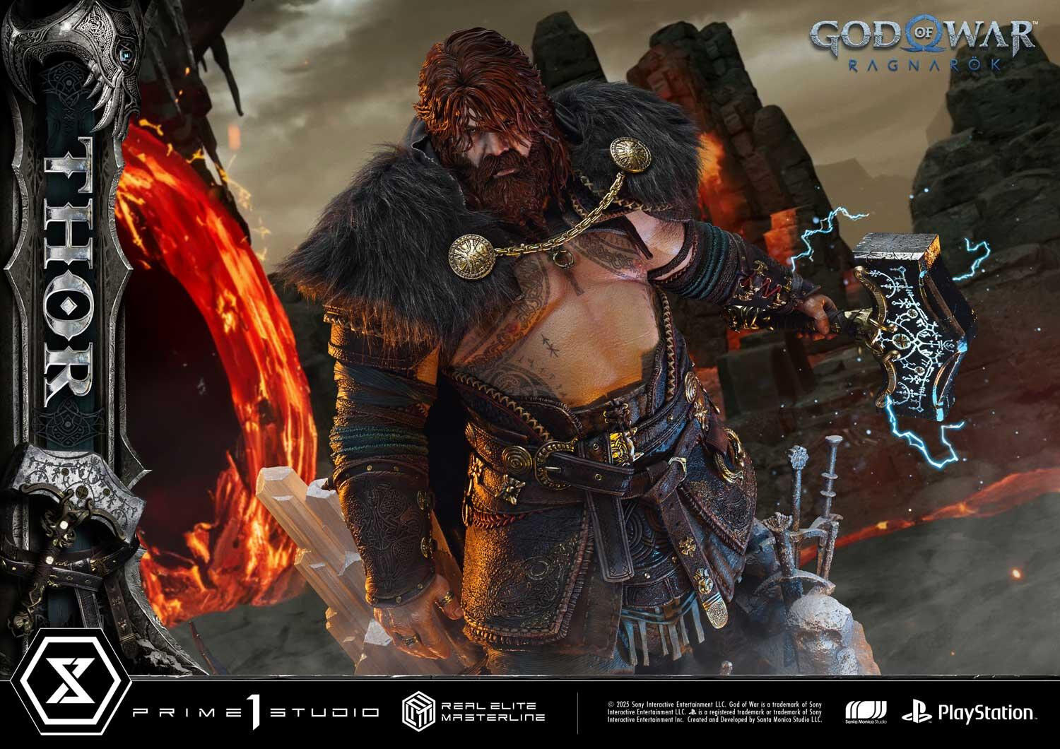 God of War Ragnarök - Thor - Real Elite Masterline  (REMGOW-02DXS) - 1/3 - DX Bonus Version (Prime 1 Studio) photo 2