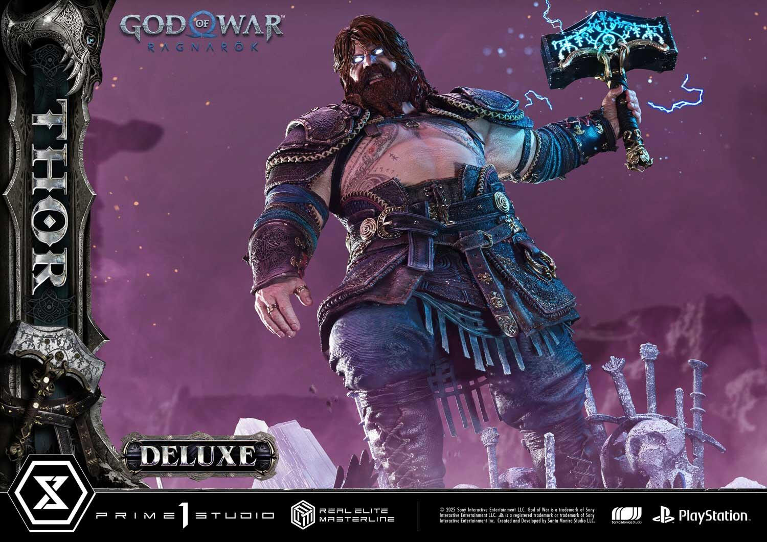 God of War Ragnarök - Thor - Real Elite Masterline  (REMGOW-02DXS) - 1/3 - DX Bonus Version (Prime 1 Studio) photo 8