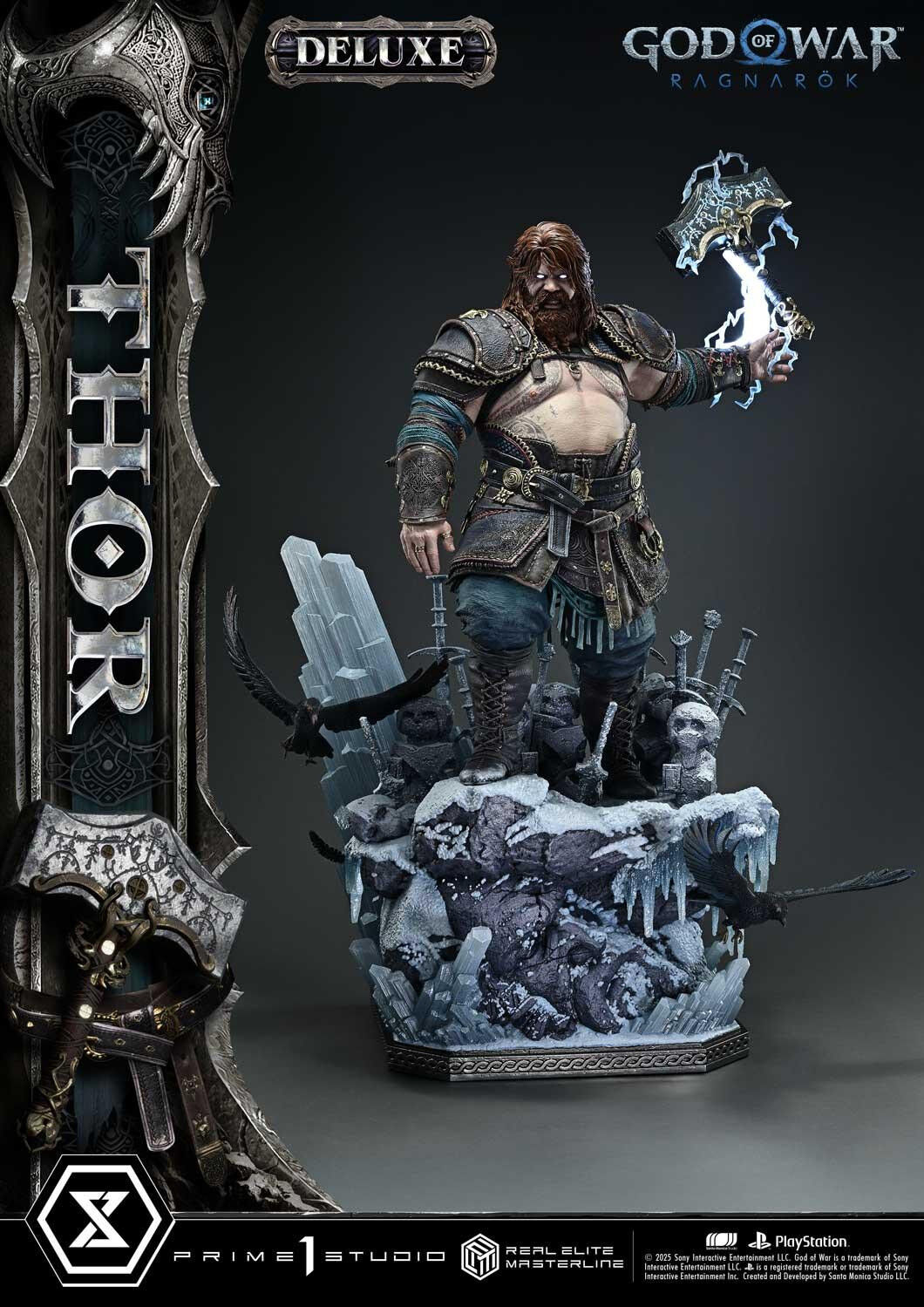 God of War Ragnarök - Thor - Real Elite Masterline  (REMGOW-02DXS) - 1/3 - DX Bonus Version (Prime 1 Studio) photo 23