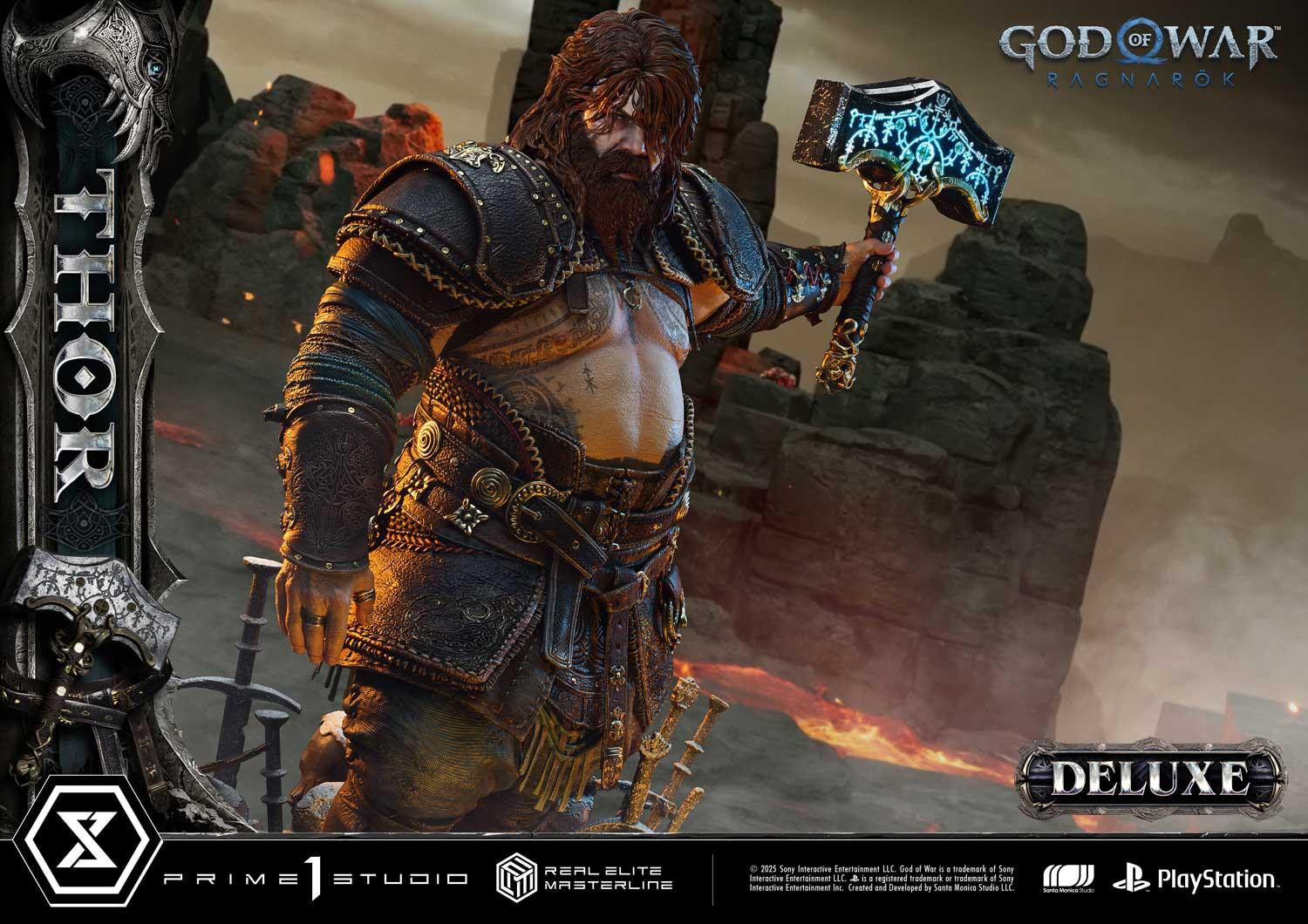 God of War Ragnarök - Thor - Real Elite Masterline  (REMGOW-02DXS) - 1/3 - DX Bonus Version (Prime 1 Studio) photo 33