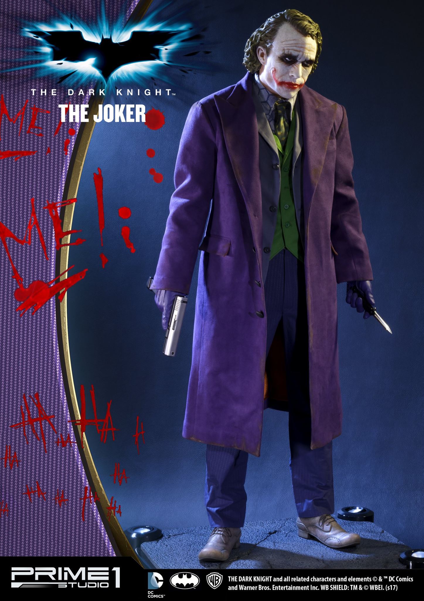 The Dark Knight - Joker - High Definition Museum Masterline Series  (HDMMDC-01) - 1/2 (Prime 1 Studio) photo 3