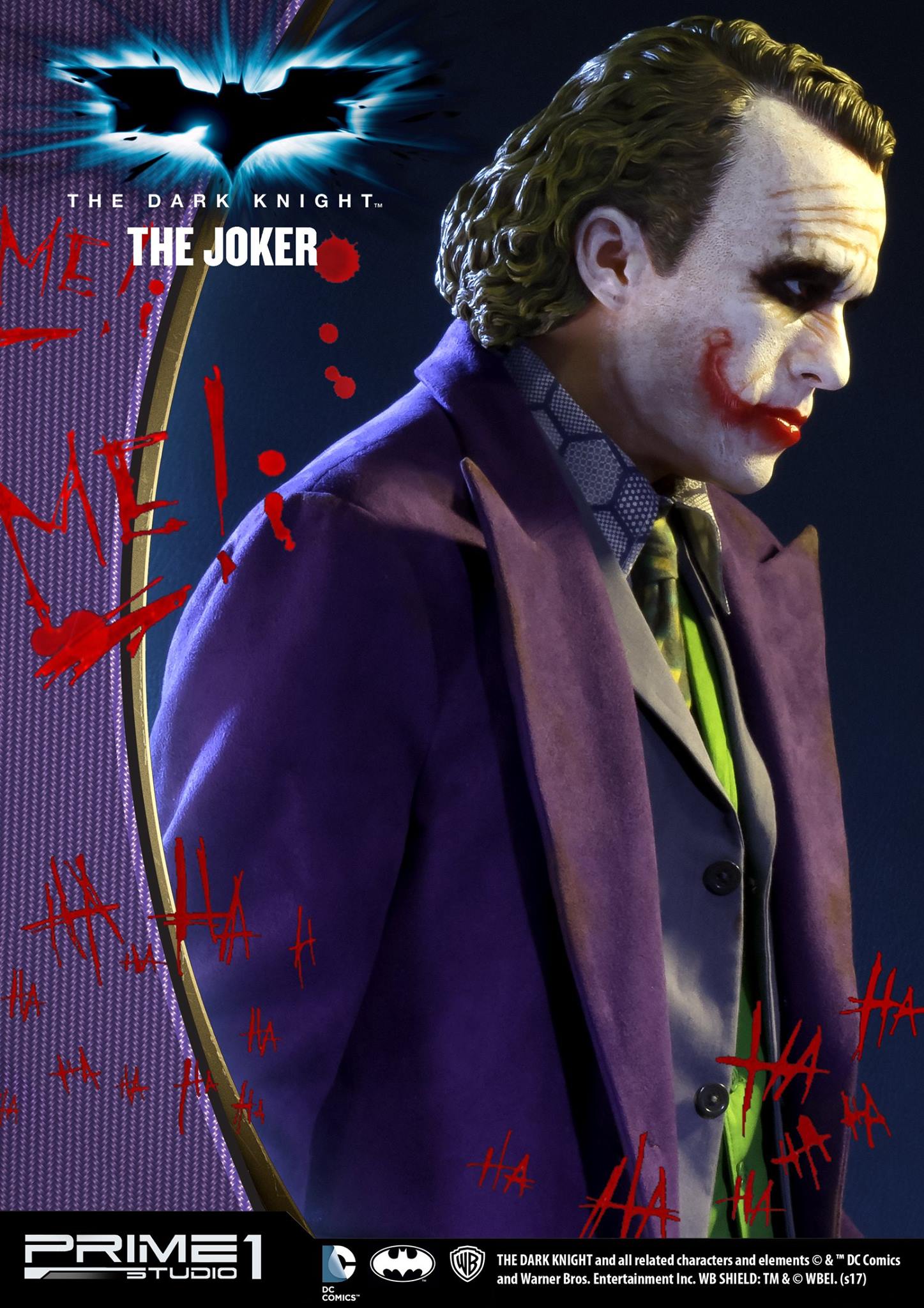 The Dark Knight - Joker - High Definition Museum Masterline Series  (HDMMDC-01) - 1/2 (Prime 1 Studio) photo 5