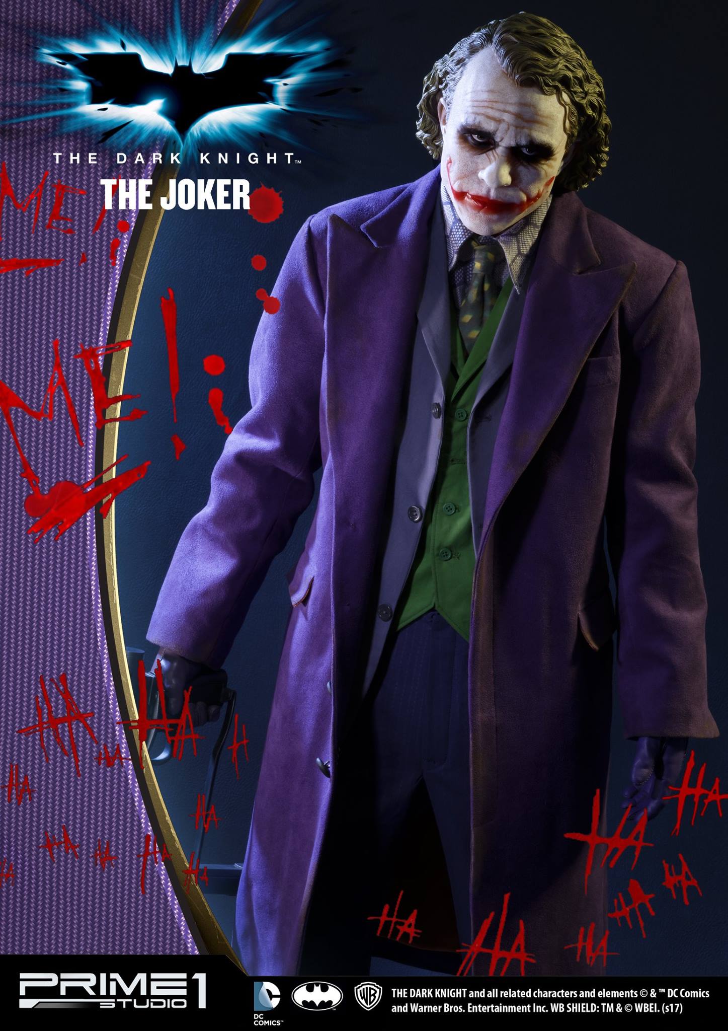 The Dark Knight - Joker - High Definition Museum Masterline Series  (HDMMDC-01) - 1/2 (Prime 1 Studio) photo 11