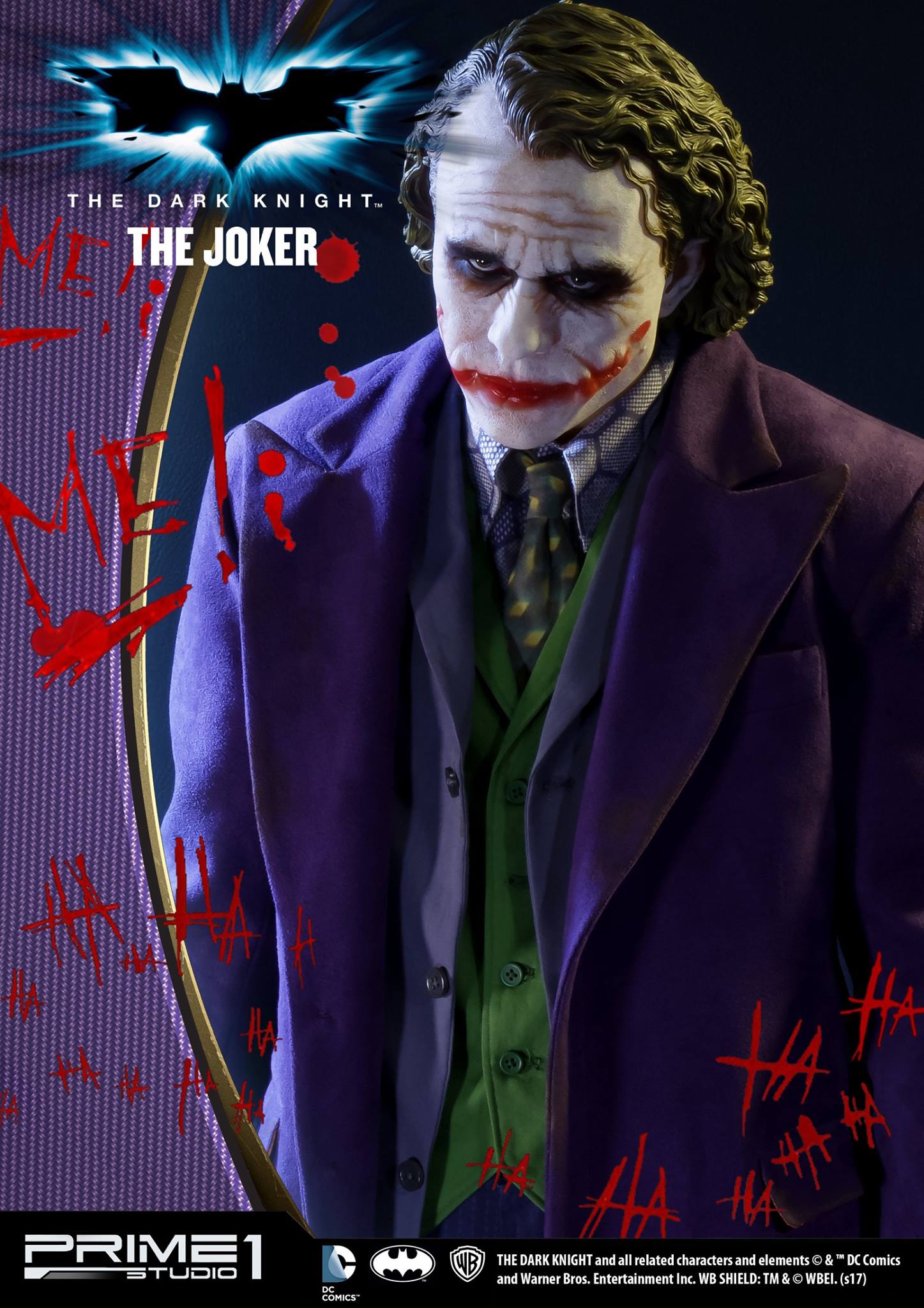 The Dark Knight - Joker - High Definition Museum Masterline Series  (HDMMDC-01) - 1/2 (Prime 1 Studio) photo 15