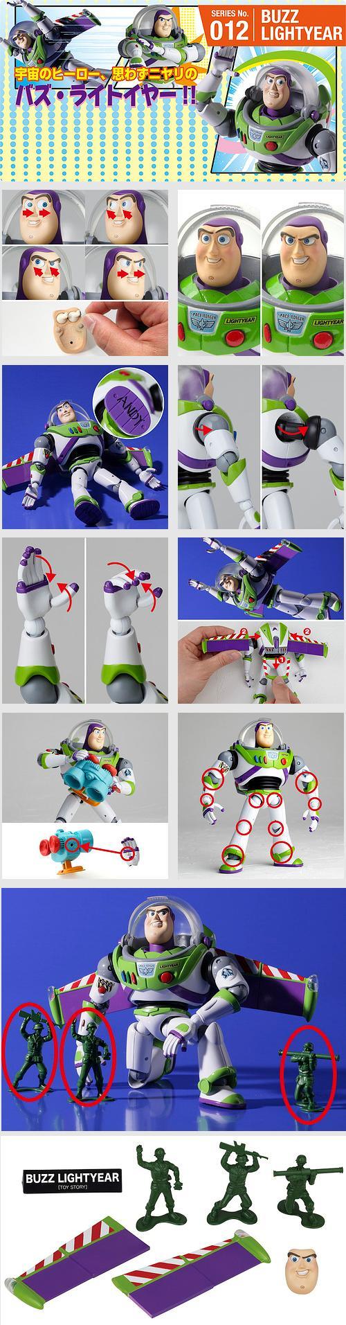 Toy Story - Buzz Lightyear - Green Army Men - Legacy of Revoltech  (LR-046) - Revoltech - Revoltech SFX  (011) (Kaiyodo) photo 2