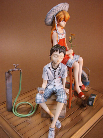 Shin Seiki Evangelion - Ikari Shinji - Souryuu Asuka Langley - 1/8 (Kaiyodo) photo 4