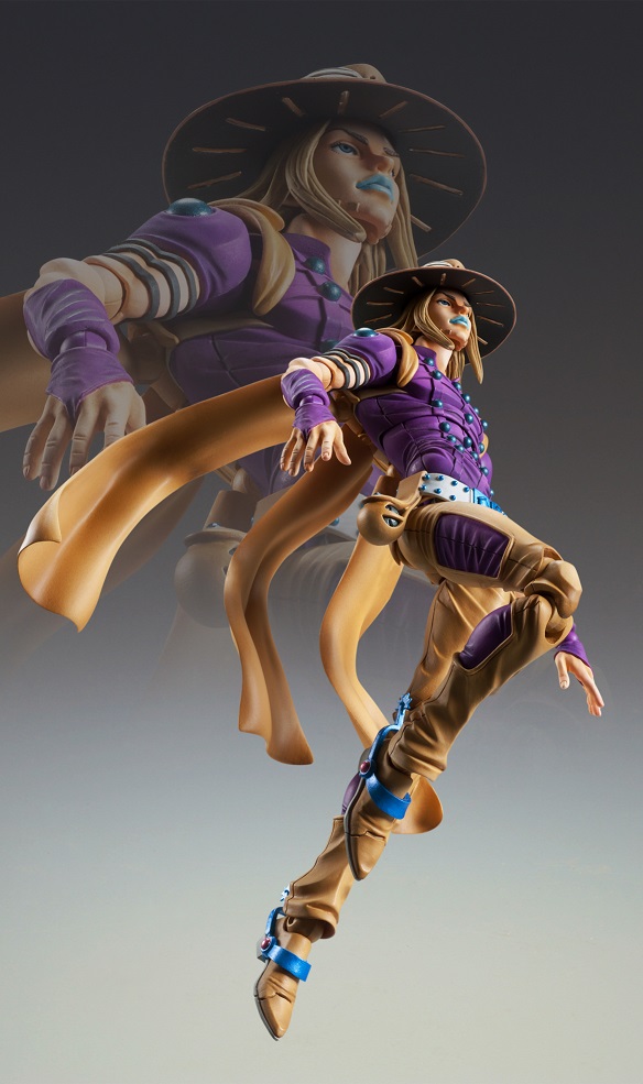 Jojo no Kimyou na Bouken - Steel Ball Run - Gyro Zeppeli - Super Action Statue - Limited Edition (Medicos Entertainment)