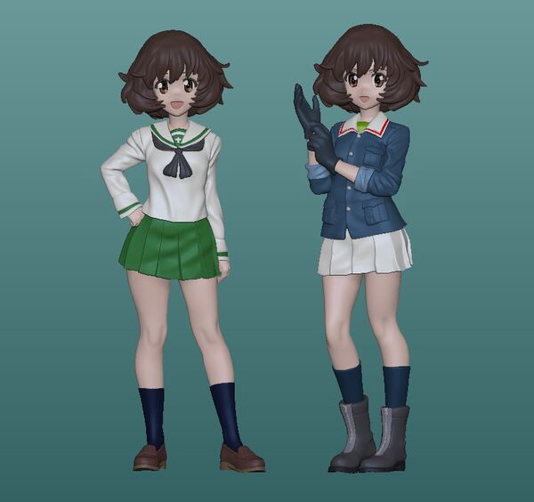 Girls und Panzer - Akiyama Yukari - 1/35 (Ara Ara Komatta Dou)