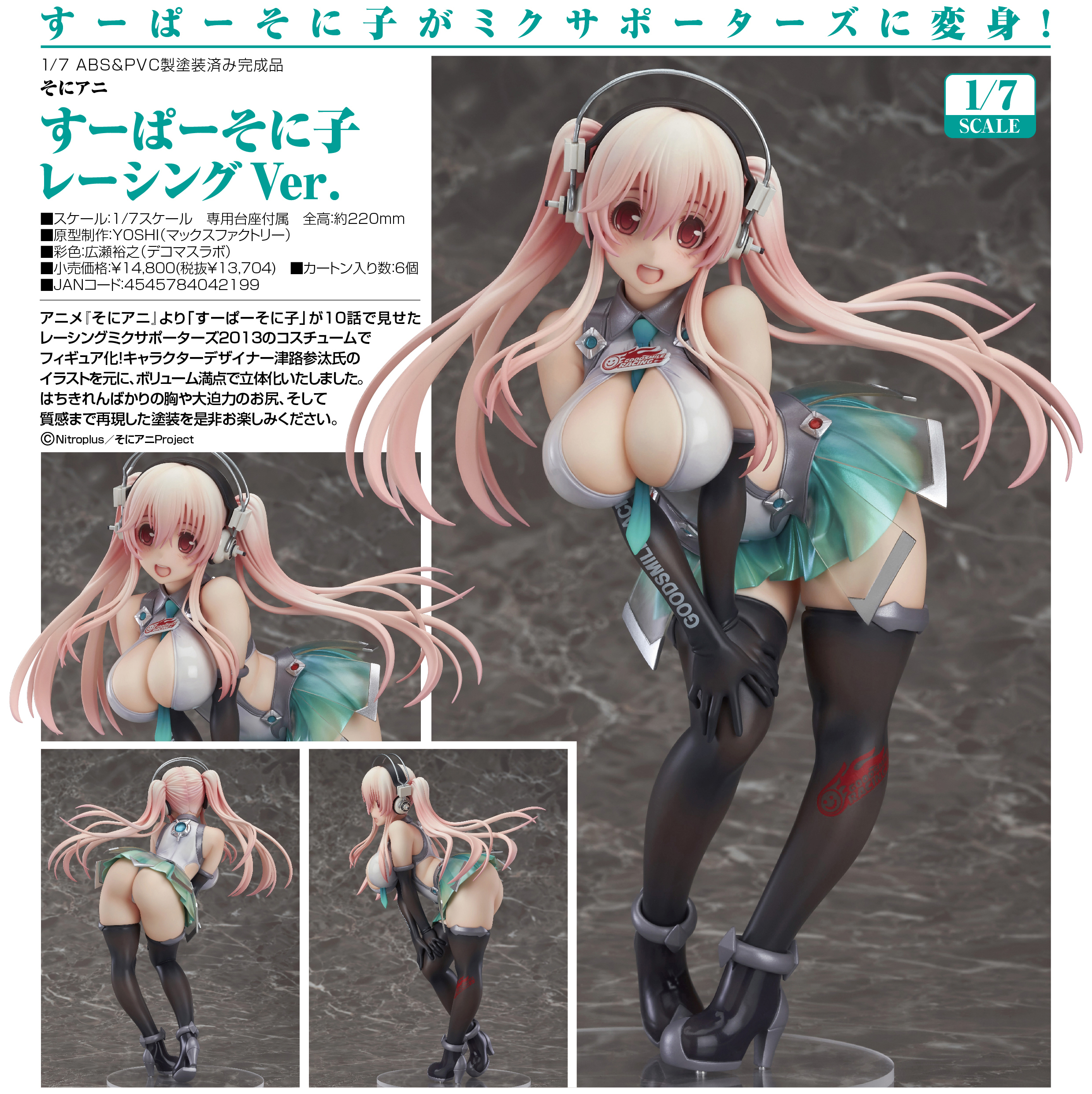 SoniAni: Super Sonico The Animation - Sonico - 1/7 - Racing ver. (Max Factory) photo 12